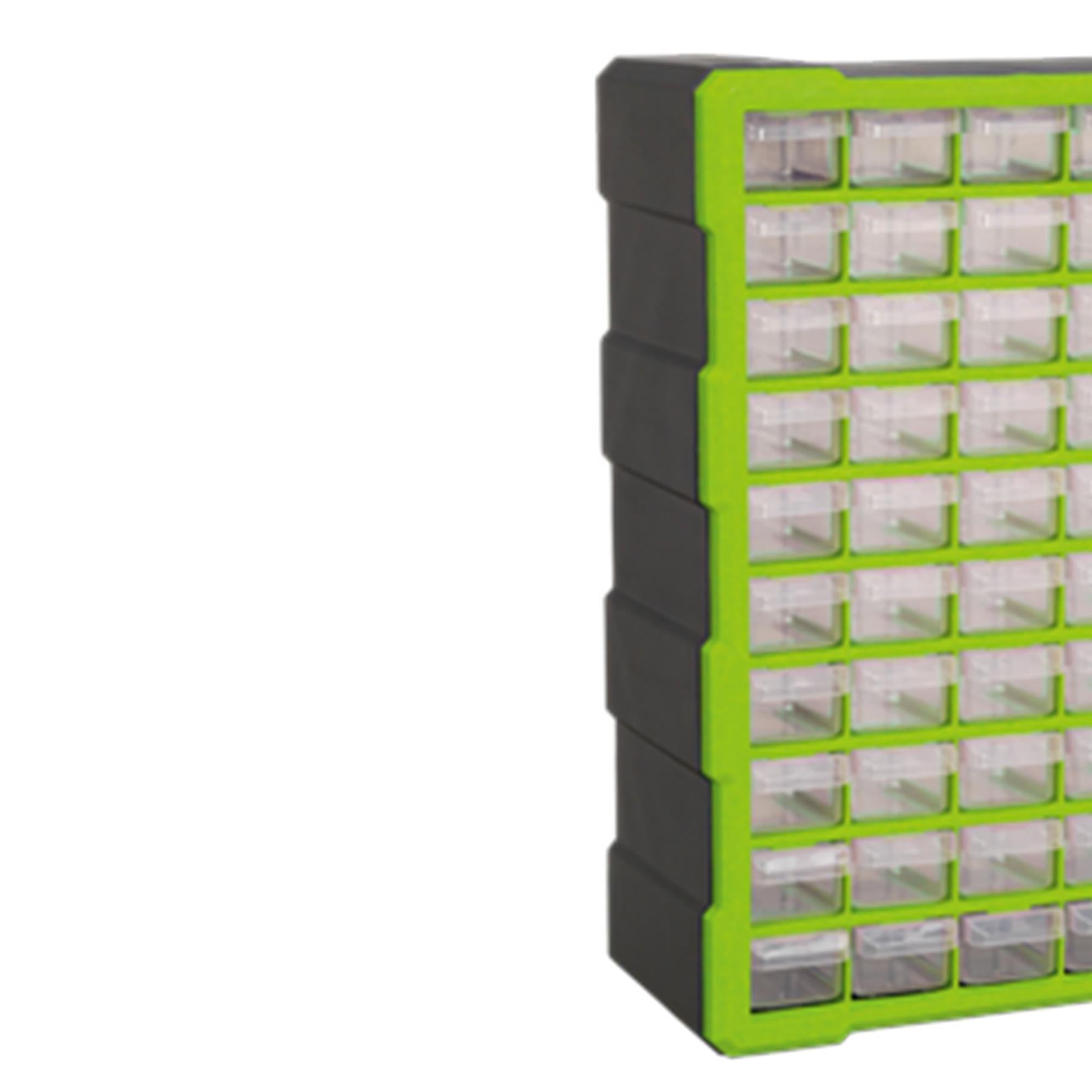 Sealey Cabinet Box 60 Drawer - Hi-Vis Green/Black