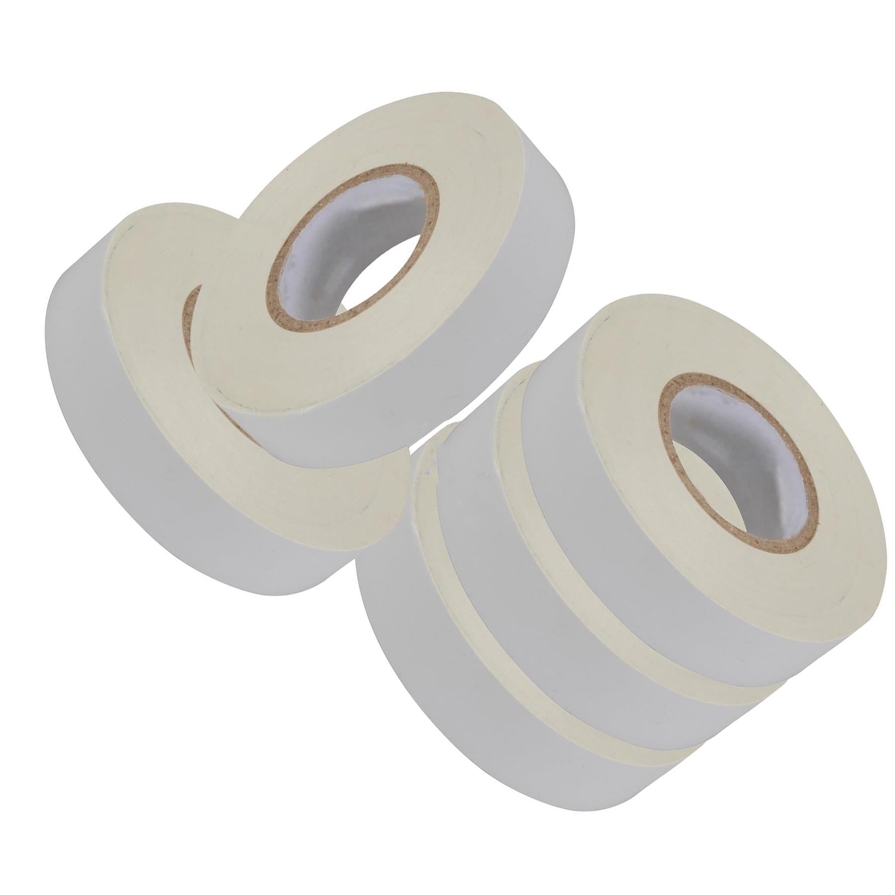 Electrical Pvc Insulation Insulating Tape 22m Flame Retardant Rolls White 5 Rolls