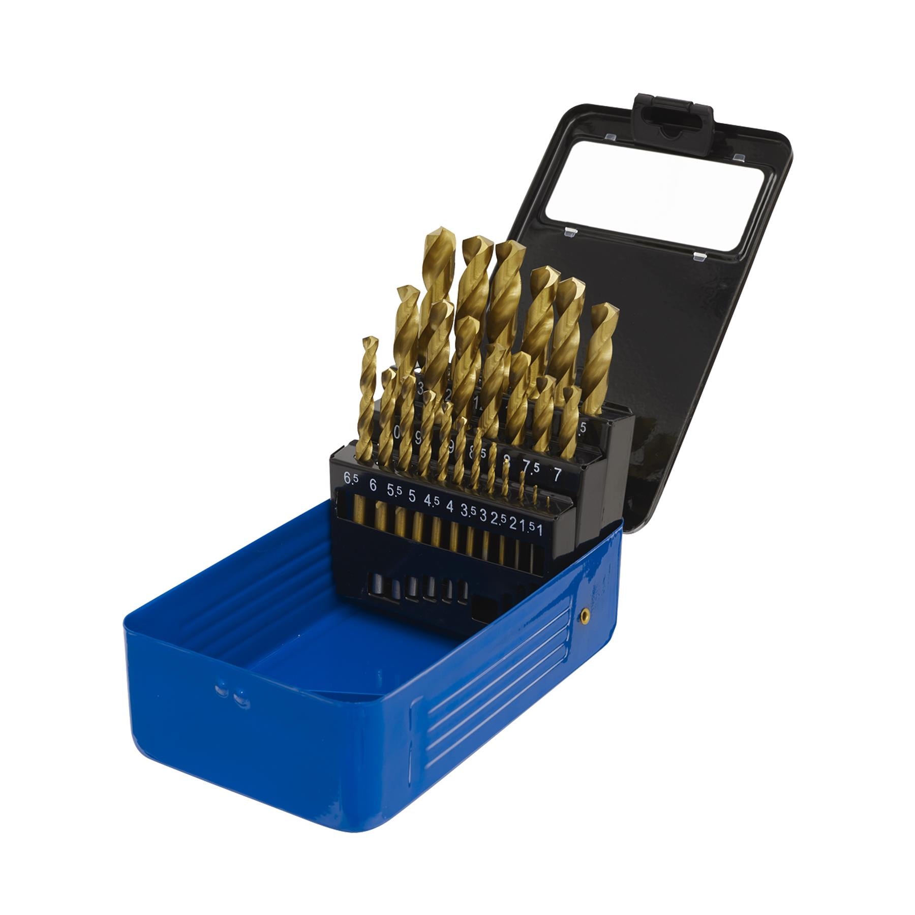 Sealey 25pc Drill Bit Set HSS Fully Ground Ø1-13mm DIN 338 Metric AK4725