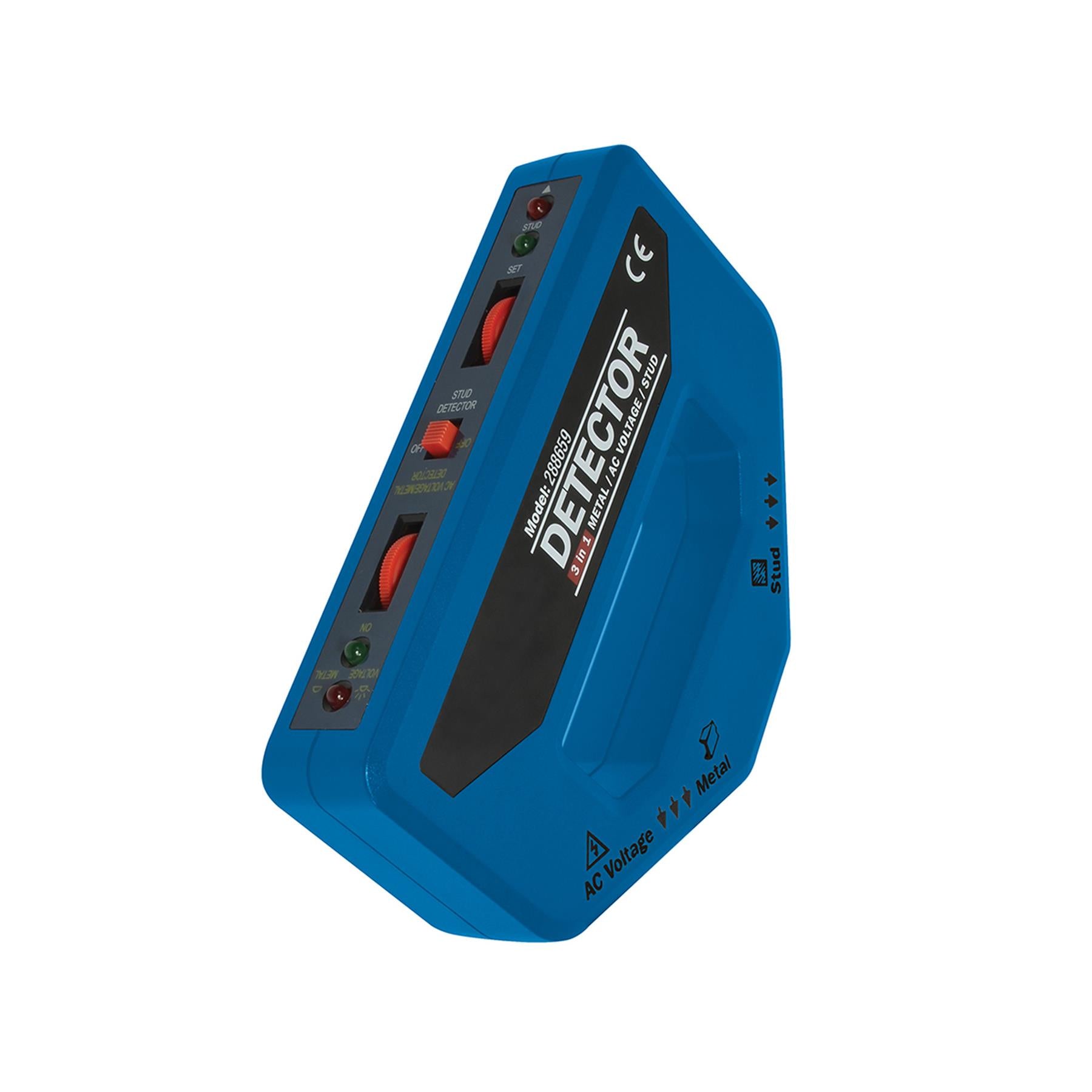 Detector 3-In-1 - 1 X 9V (Pp3) Detects Timber, Metal & Live Wires Hand Held