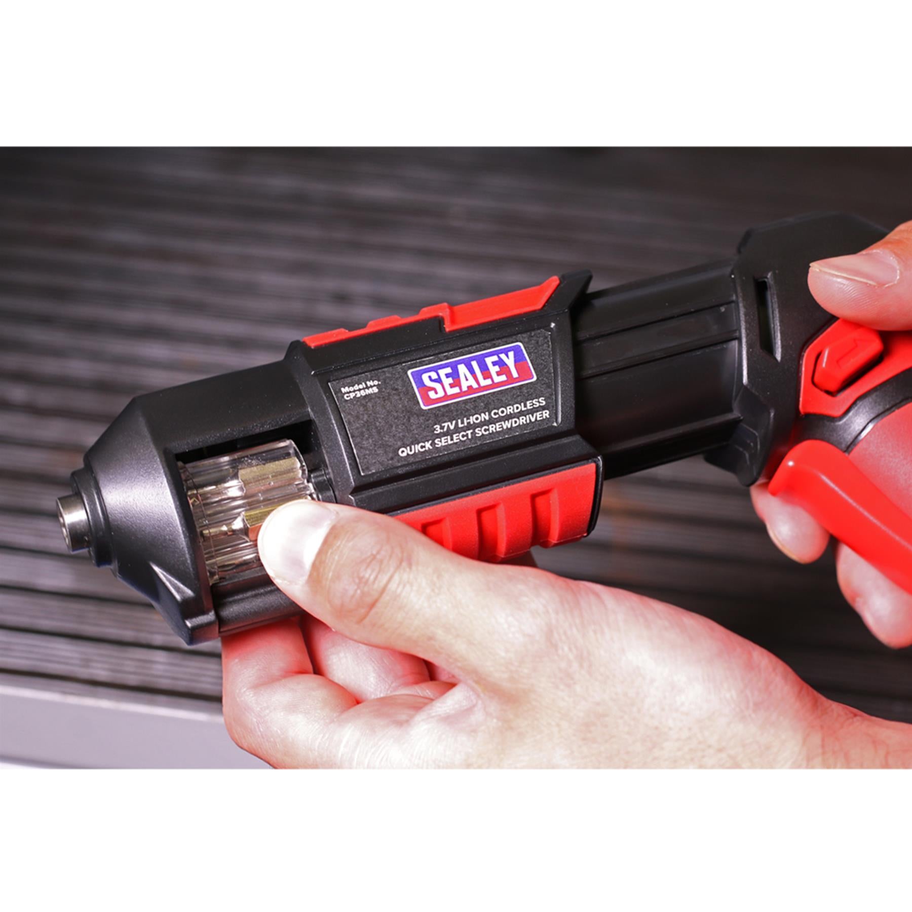Sealey Cordless Screwdriver Quick Select 14pc 3.7V Lithium-ion USB