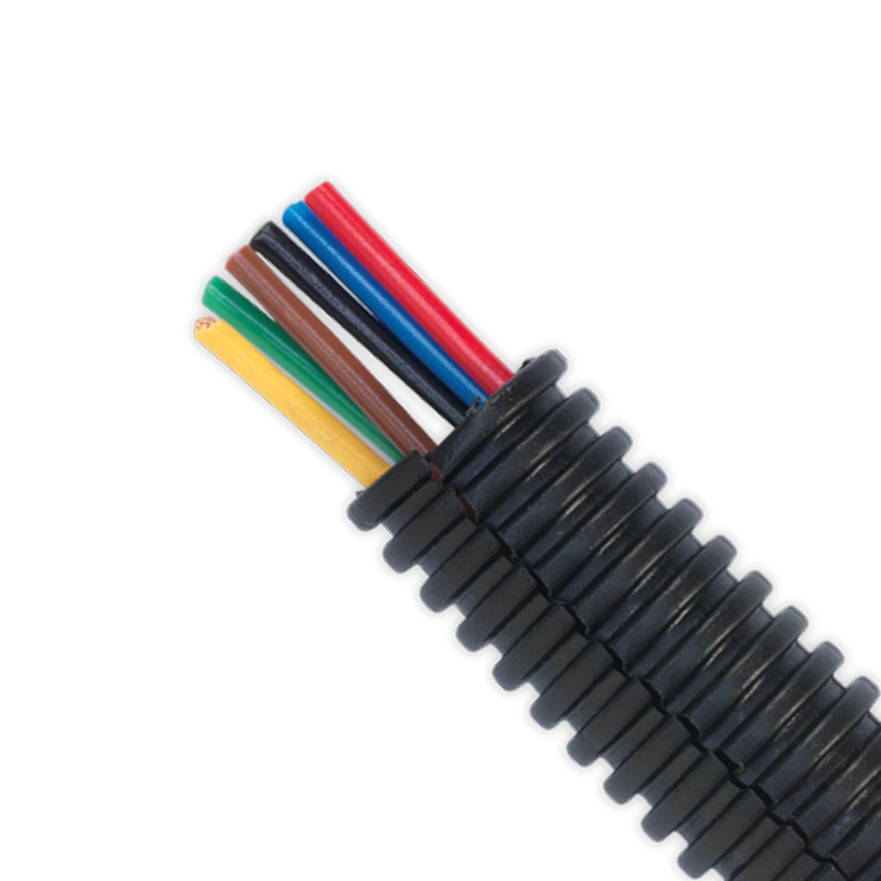 Sealey Convoluted Cable Sleeving Split 12-16mm 10m