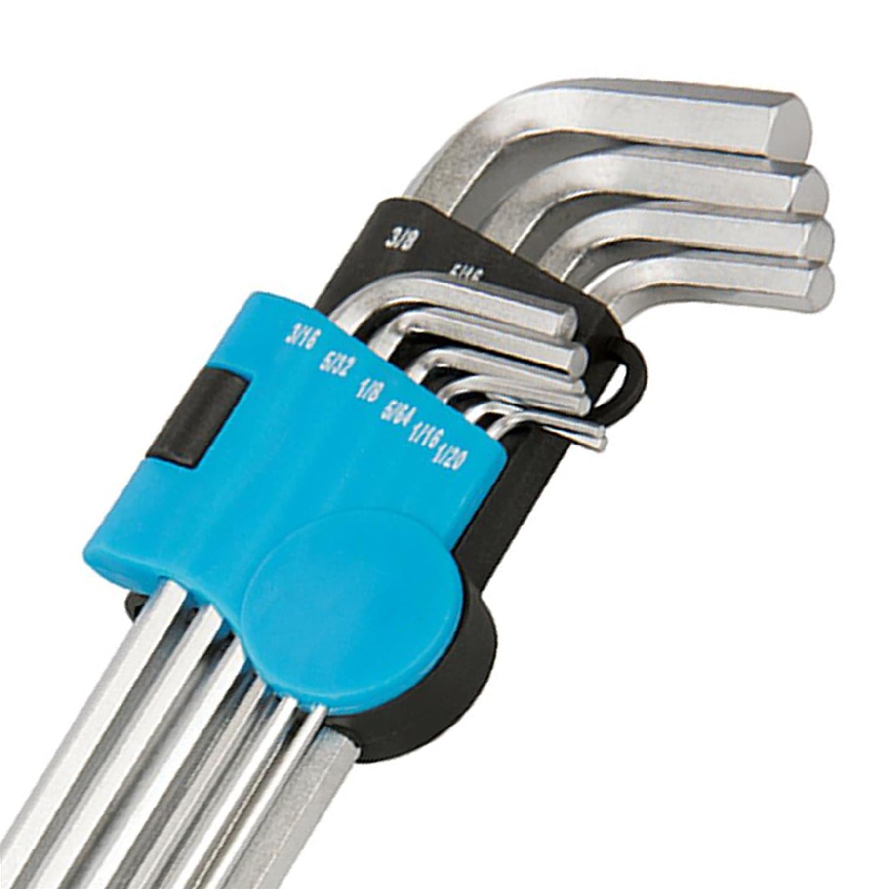 1/16" - 3/8" Expert Hex Key Imperial Set 10pce Hardened Vanadium Steel