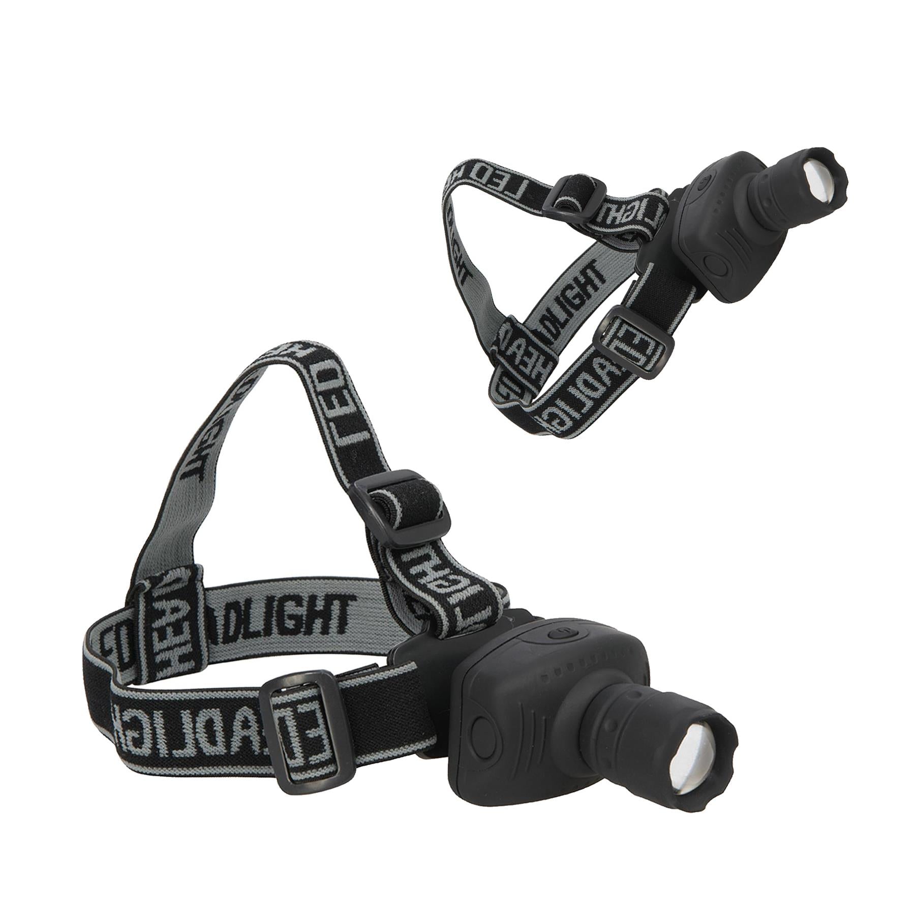 Led Head Torch 1W Powerful Light Rubberised Abs Camping Spot/Floodlight