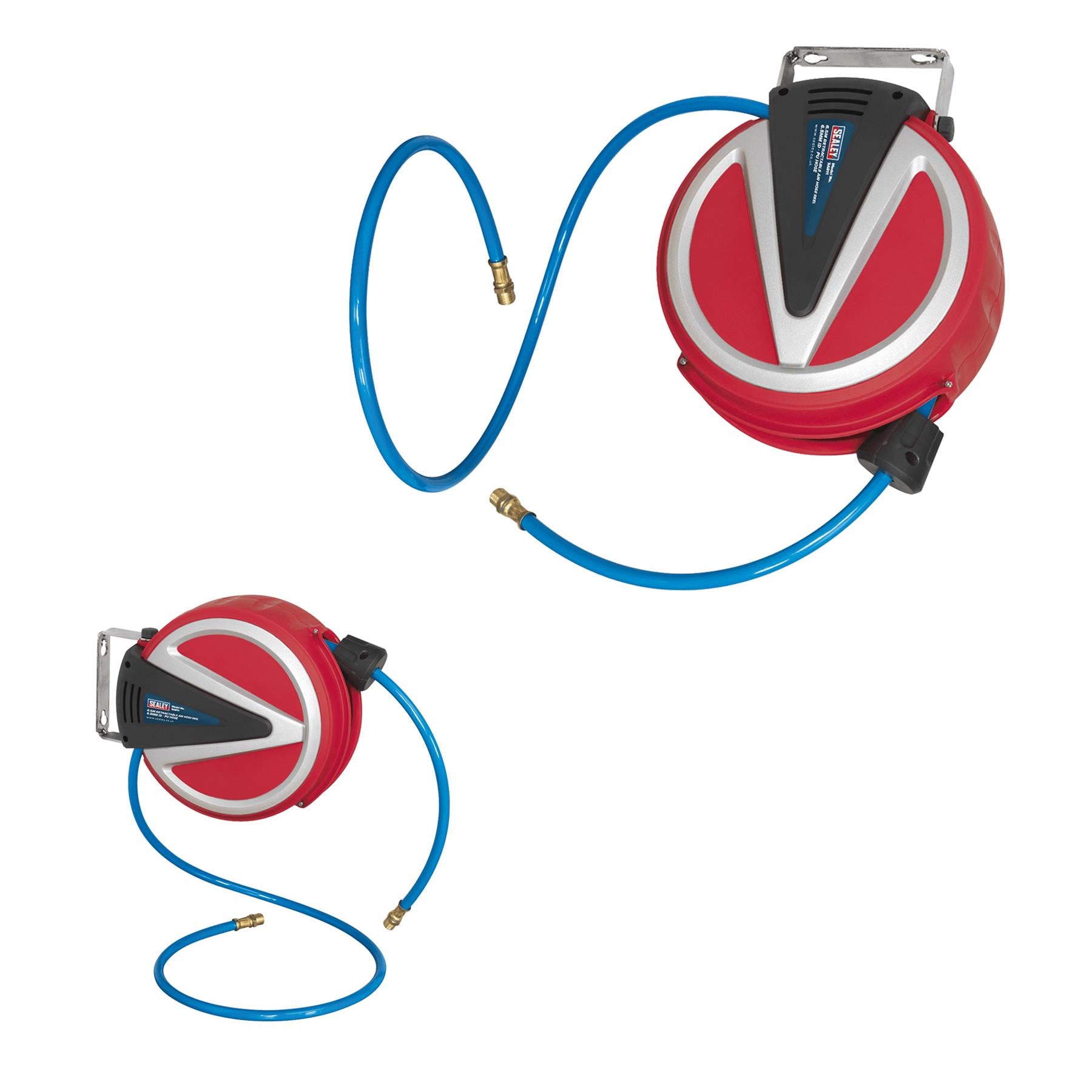 Sealey Retractable Air Hose Reel 12m Ø6.5mm ID - PU Hose