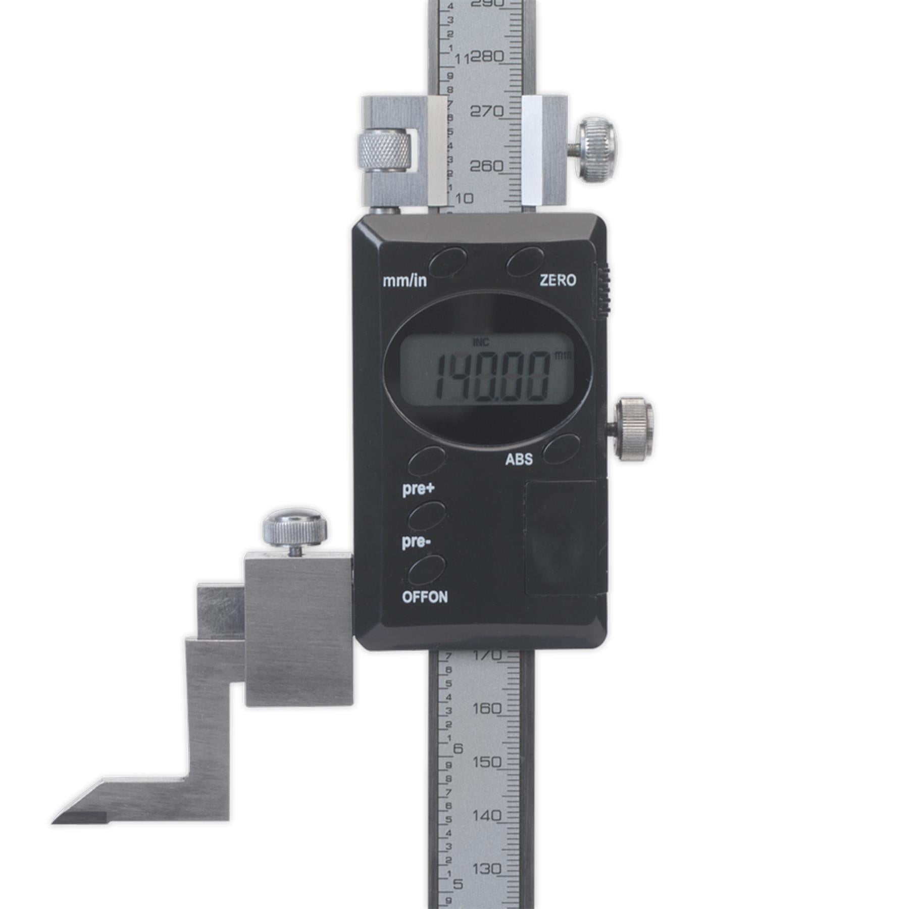 Sealey Digital Height Gauge 0-300mm(0-12")