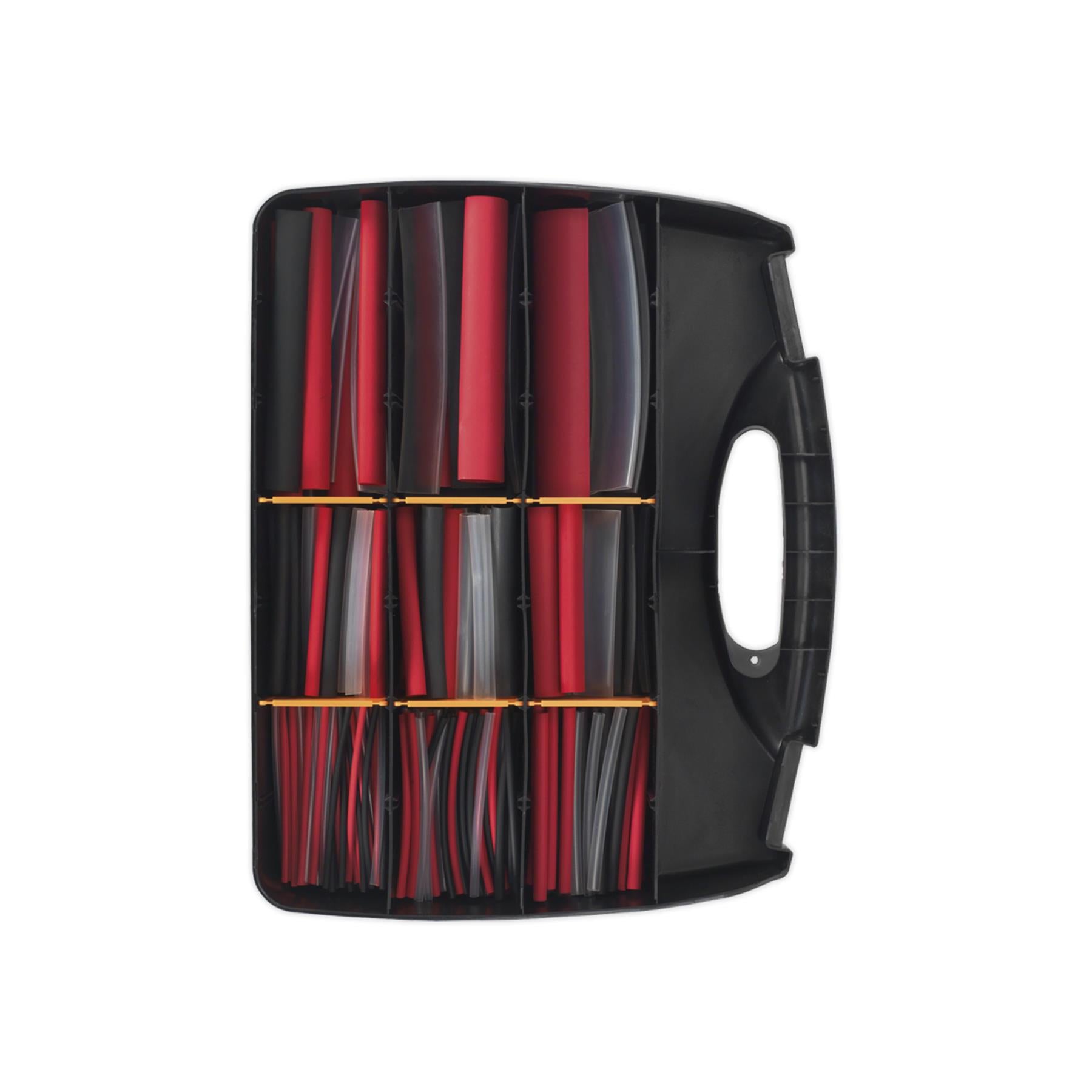 Sealey Heat Shrink Tubing Asst 261pc Mixed Clrs Adh Lined 100&150mm