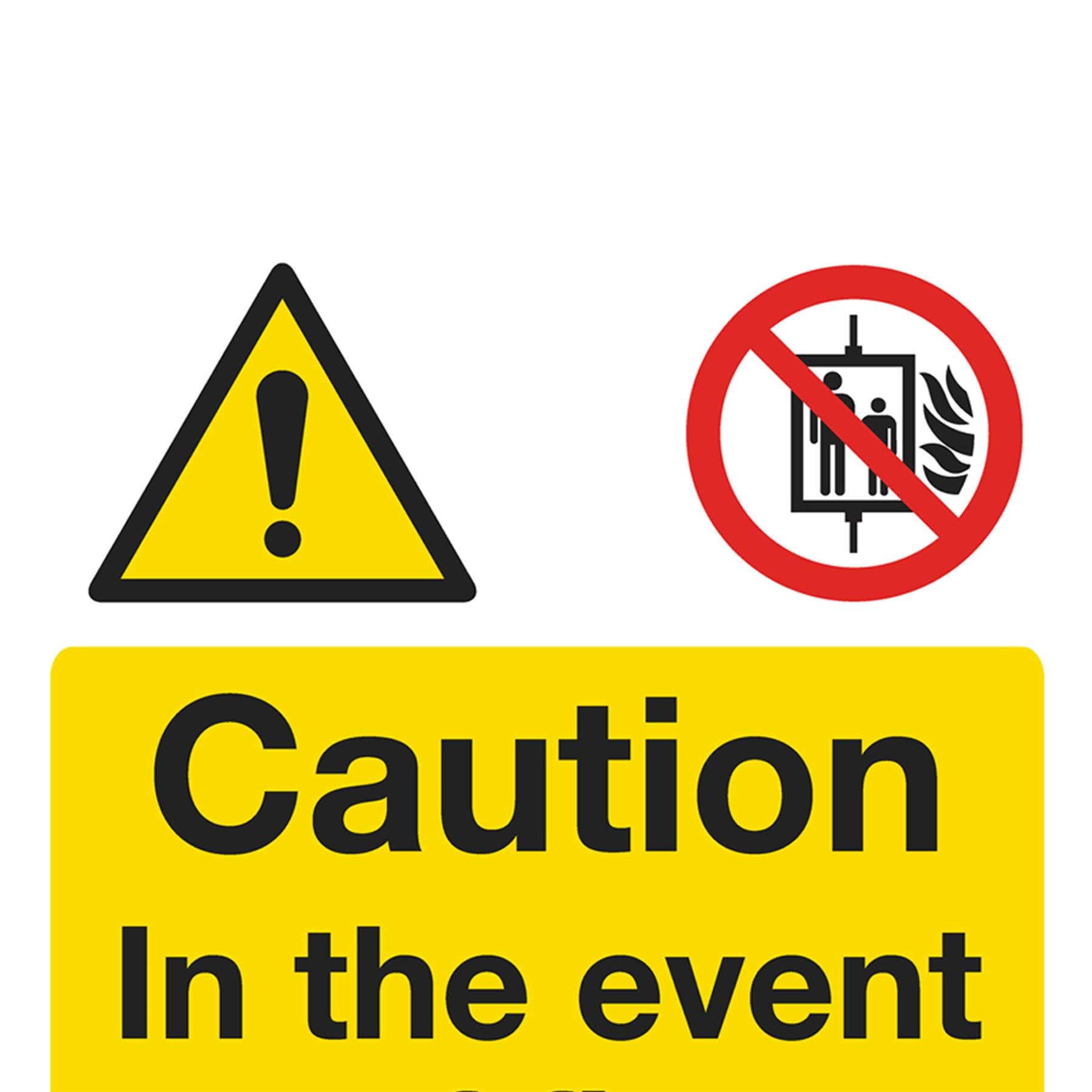 Warning Safety Sign - Caution Do Not Use Lift - Rigid Plastic