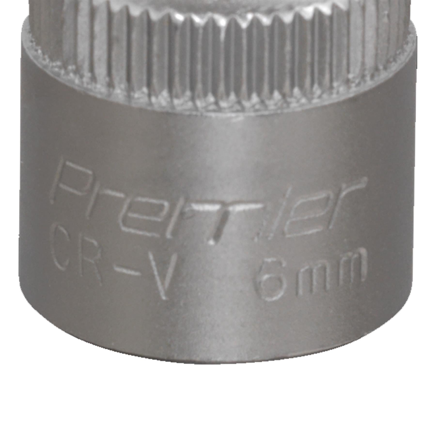 Sealey WallDrive Socket 6mm 3/8"Sq Drive Chrome Vanadium steel
