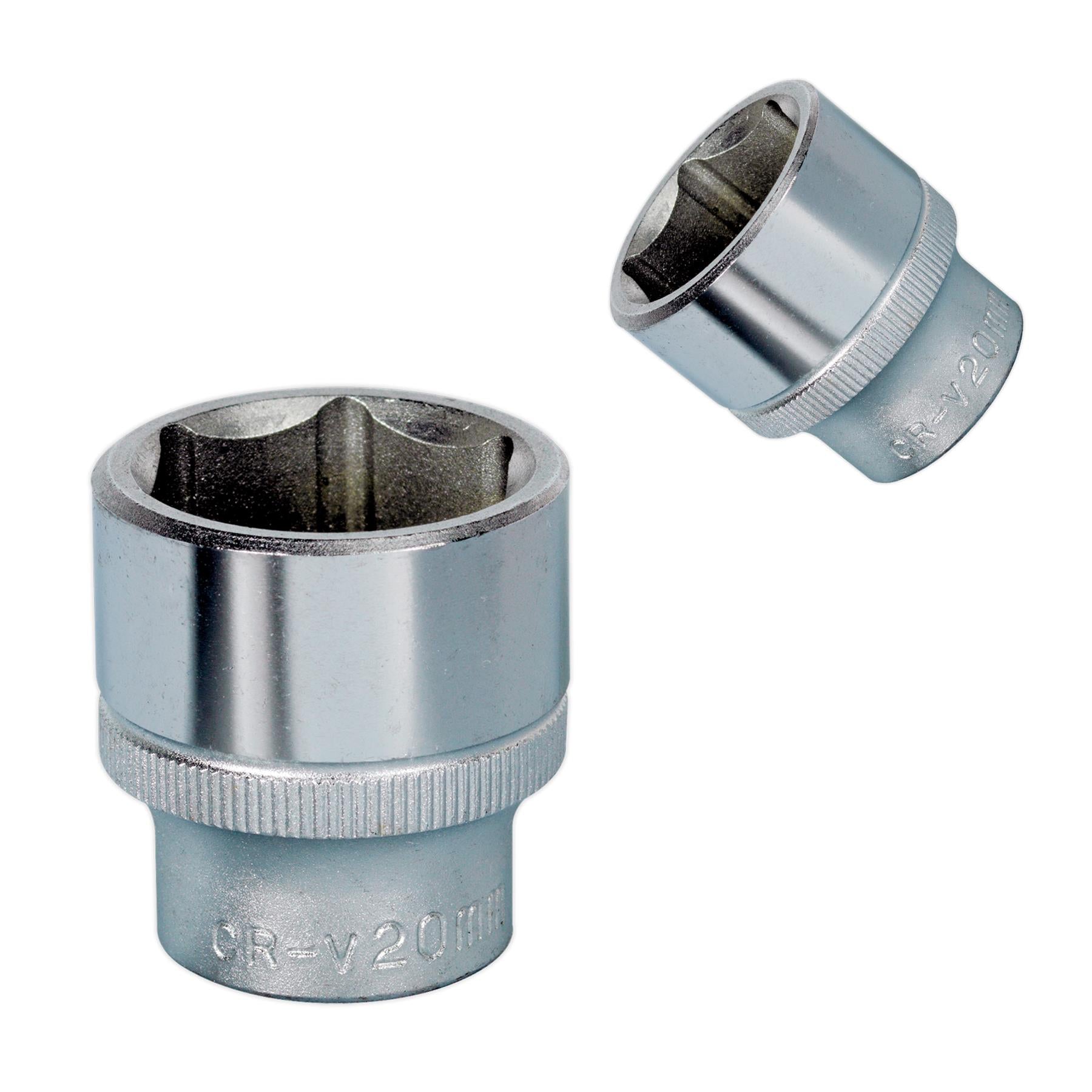 Sealey WallDrive® Socket 20mm 3/8"Sq Drive Chrome Vanadium Steel