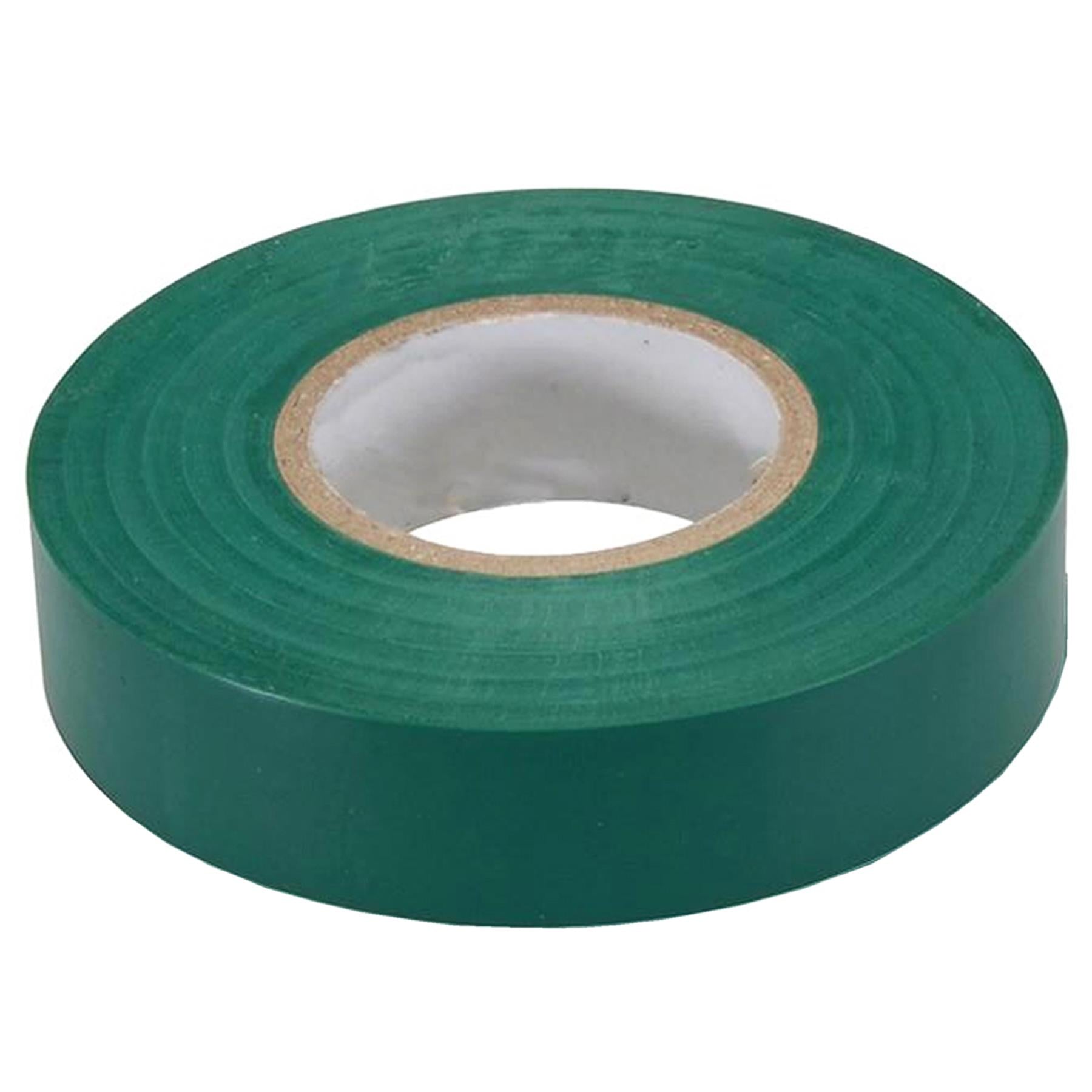 Electrical Pvc Insulation Insulating Tape 22m Flame Retardant Rolls Green 10 Rolls