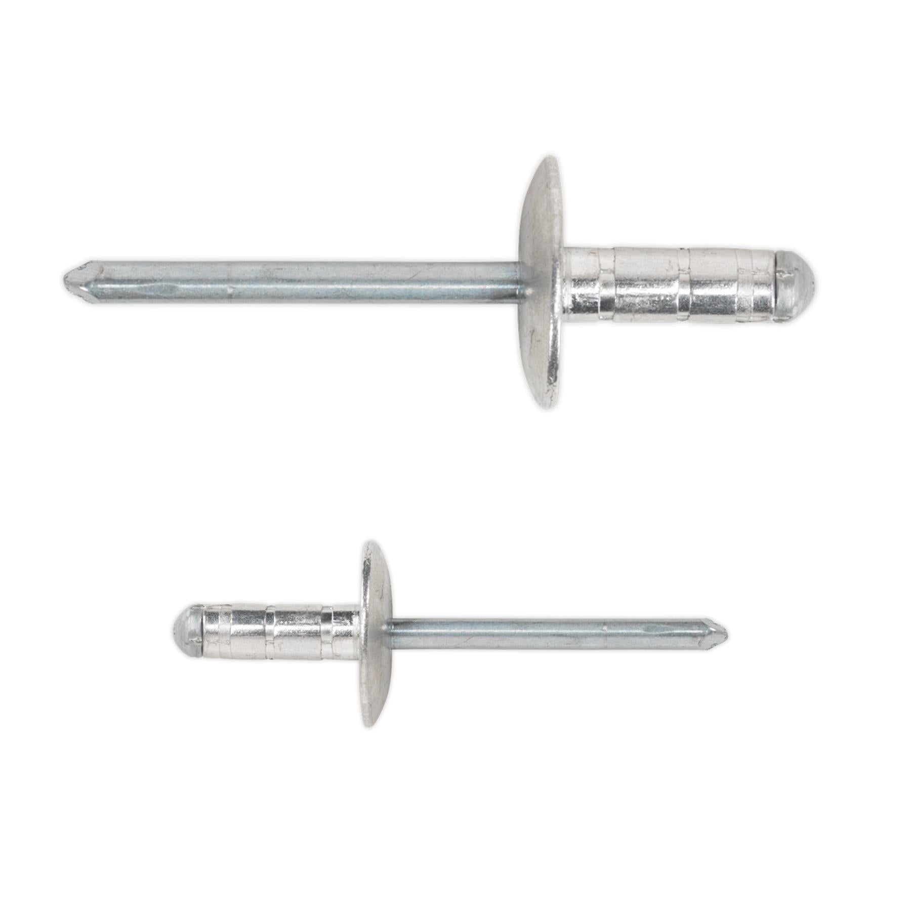 Sealey Aluminium Multi-Grip Rivet Std Flange 4.8 x 27mm Pack of 200