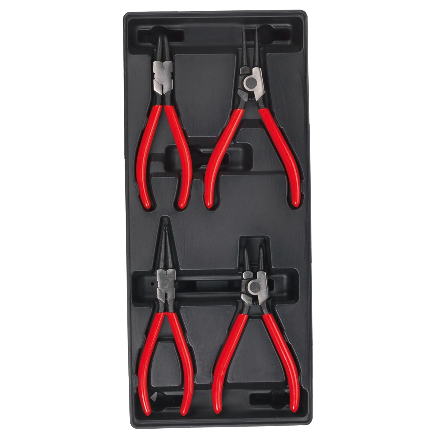 Sealey Tool Tray with Circlip Pliers Set 4pc