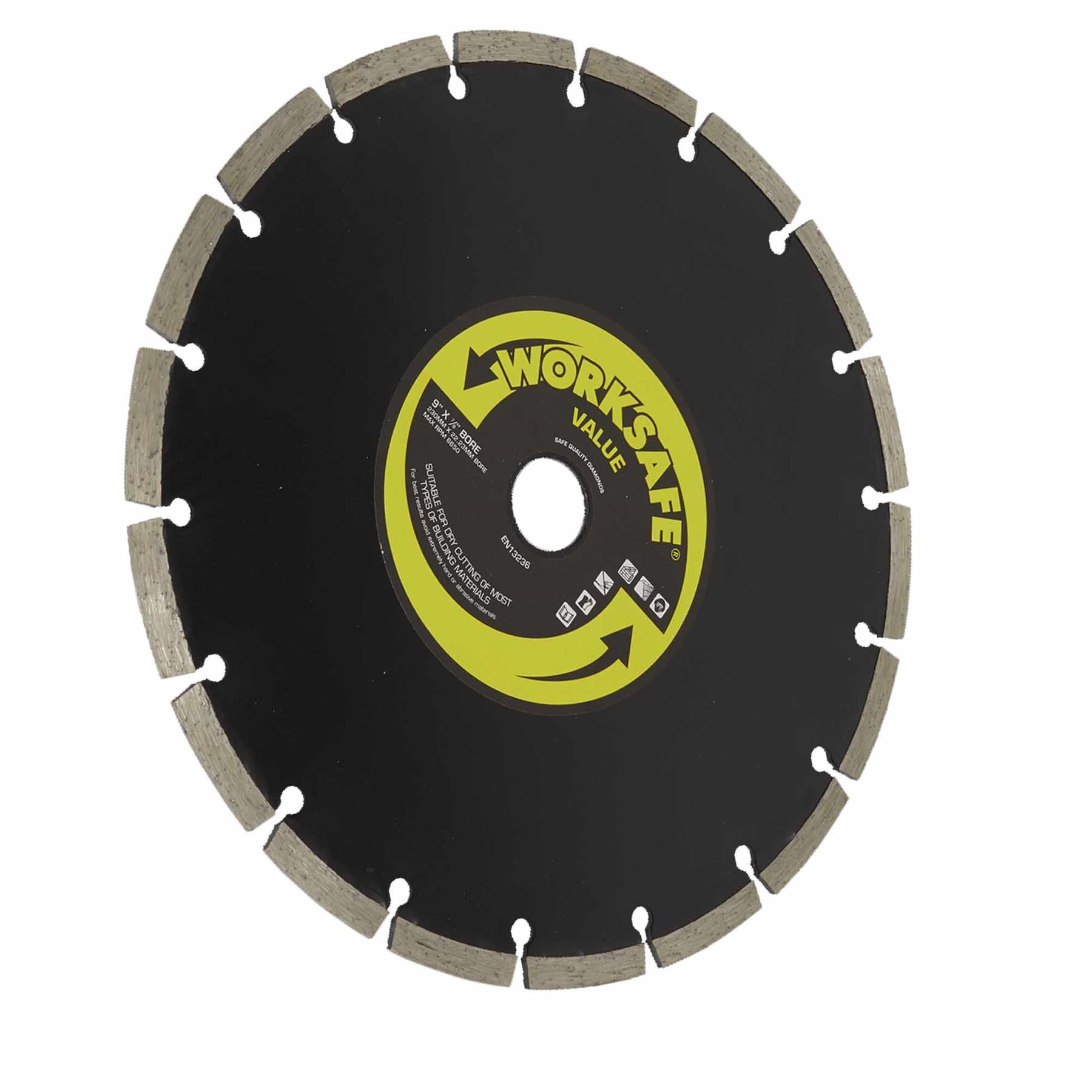 Sealey Value Diamond Blade 230 x 22mm Dry-Cutting - WDV230