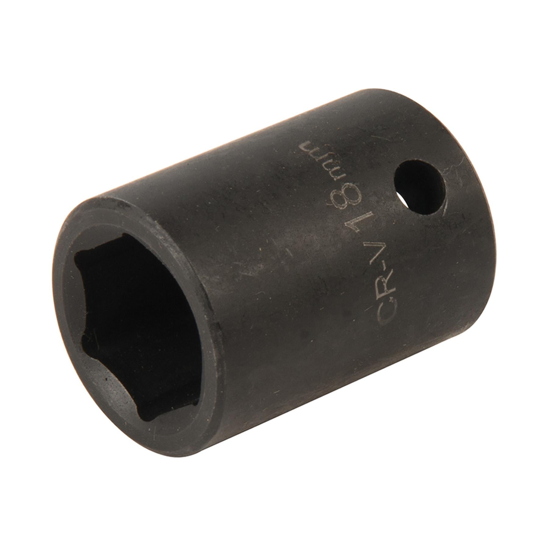 Impact Socket 1/2" Drive 6pt Metric 6 Point Hex Corrotion Resistant Sockets 18mm