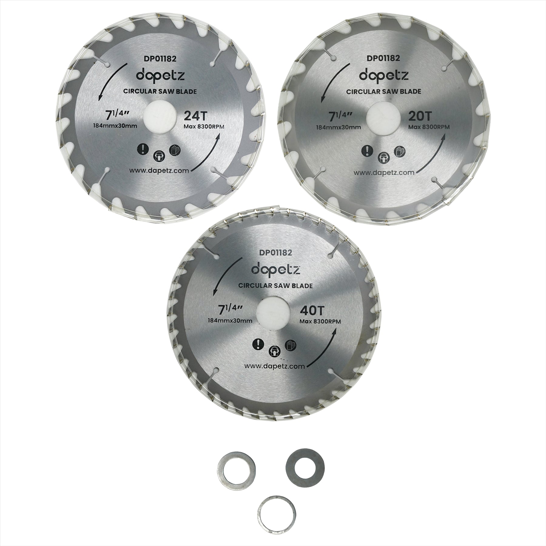 3Pc 184mm TCT Circular