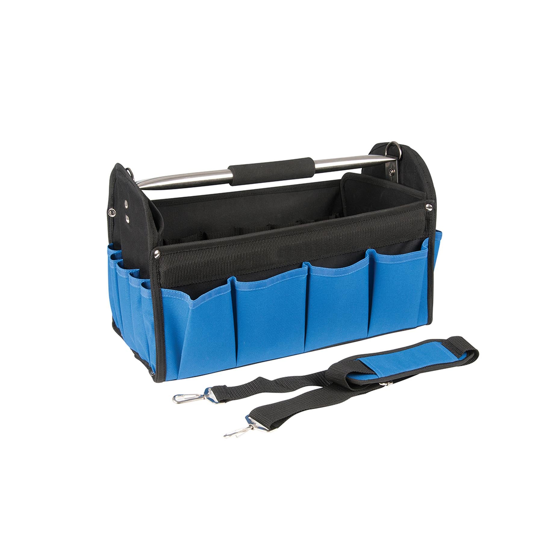 Heavy Duty 16" 400m Tool Box Chest Bag Storage Tote Bag Caddy Holdall Case New