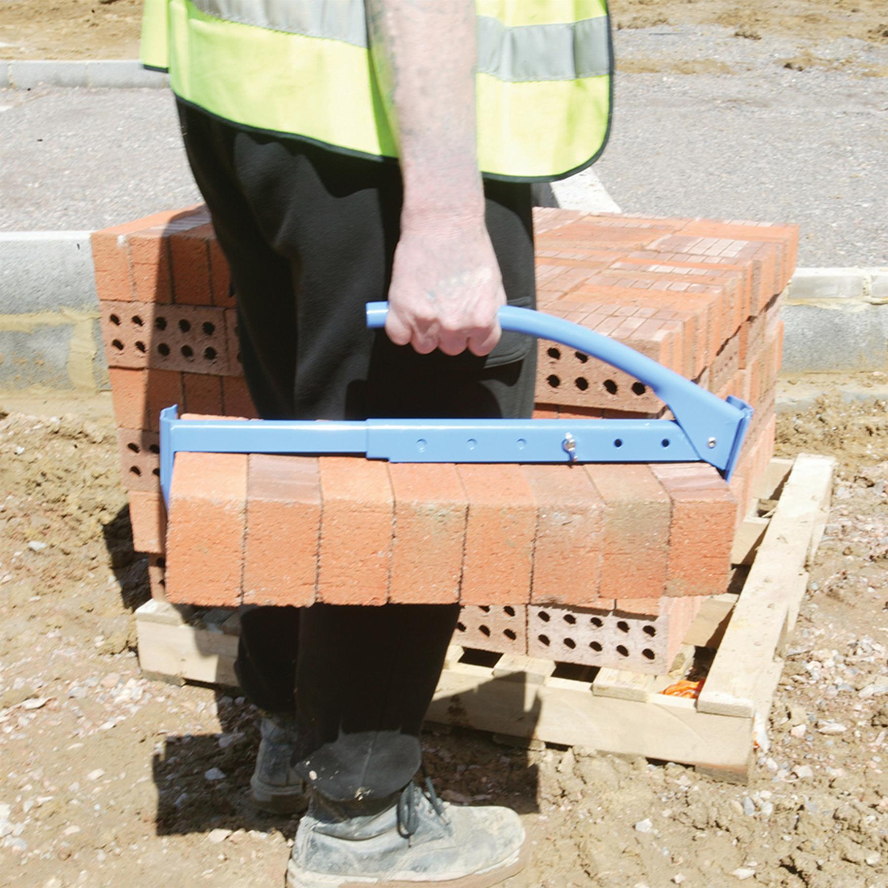 Brick Tongs 400 - 670mm Carrying Carry Clamp Brick Carries Between 6-10