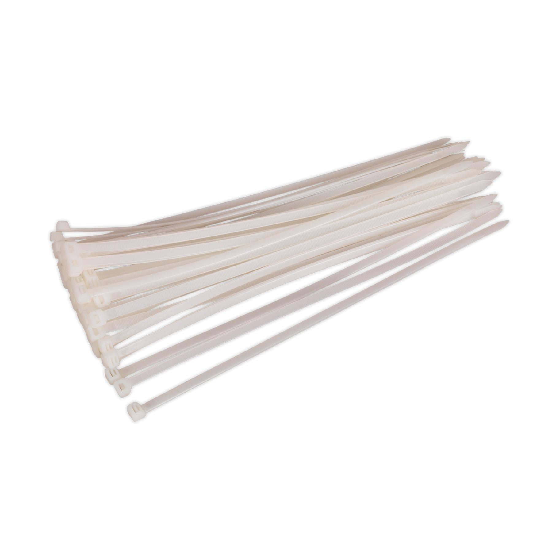 Sealey Cable Tie 380 x 4.8mm White Pack of 100