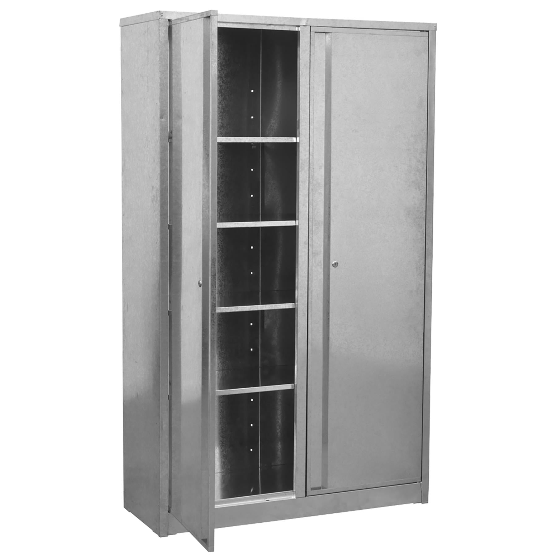 Sealey Galvanized Steel Floor Cabinet 4-Shelf Extra-Wide