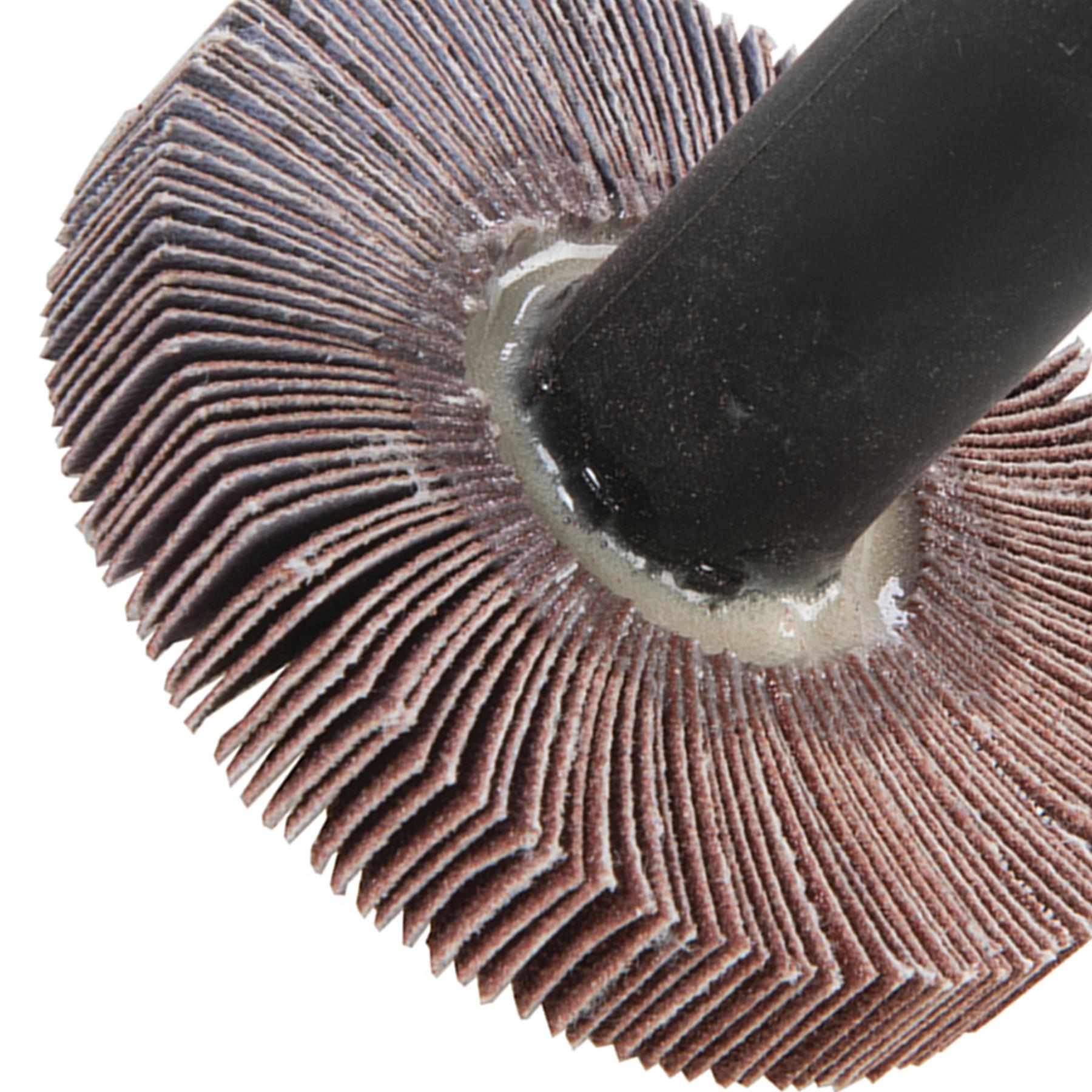 Flap Wheel 120 Grit Sand Papered Flap Wheel Use On Wood Metal Paint And Plastic