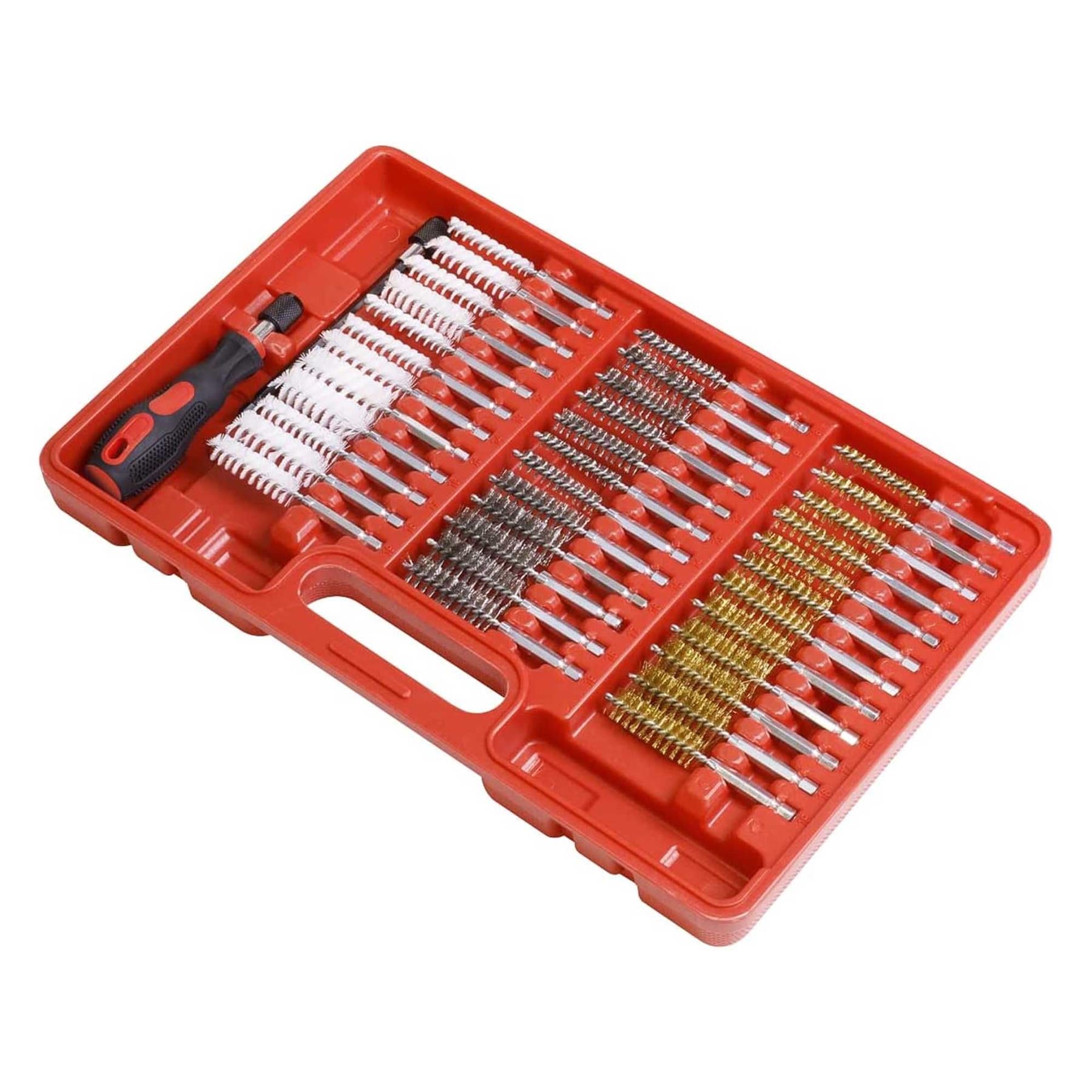 Sealey 38pc Cleaning Brush Set Injector Bore