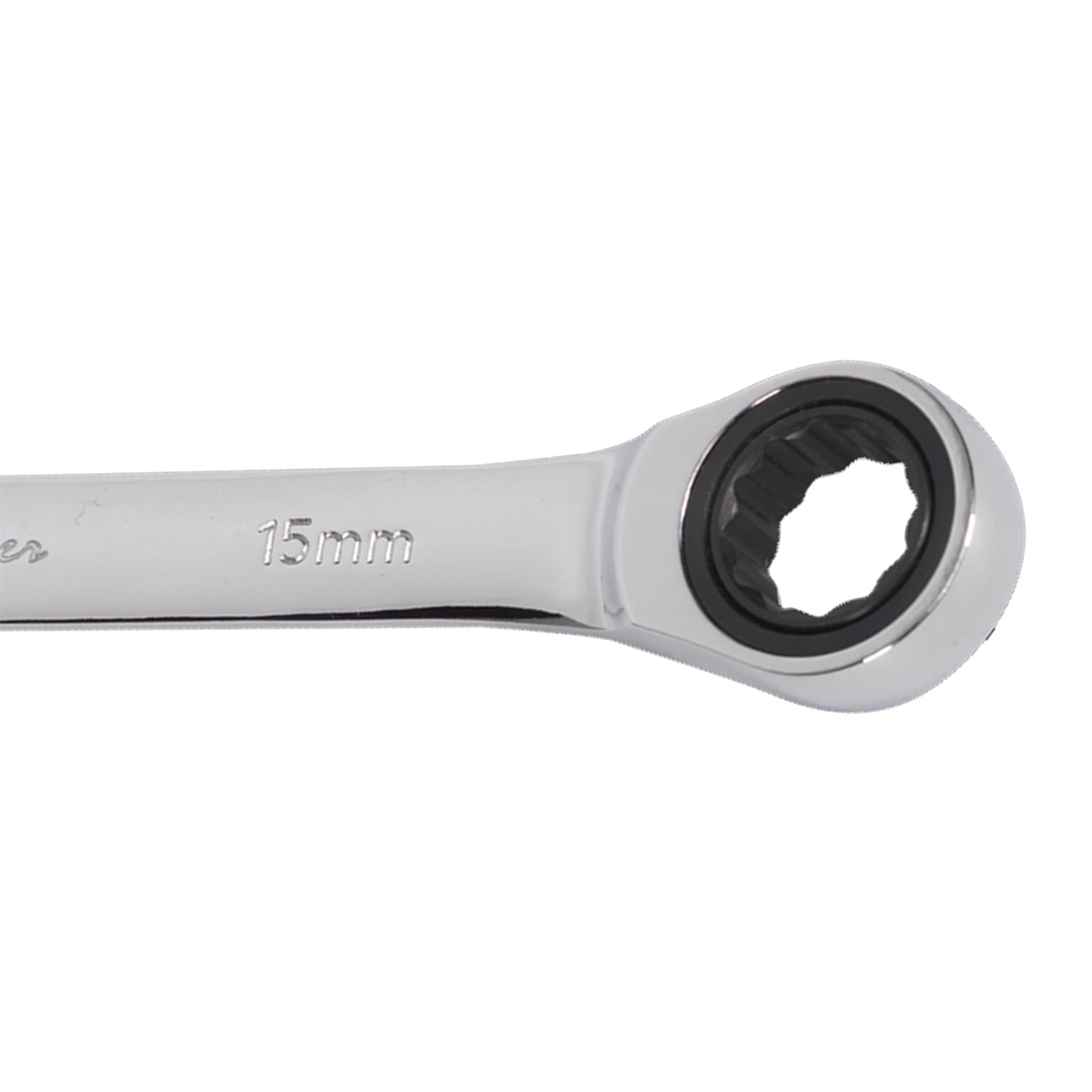 Sealey Ratchet Combination Spanner 15mm Chrome Vanadium steel