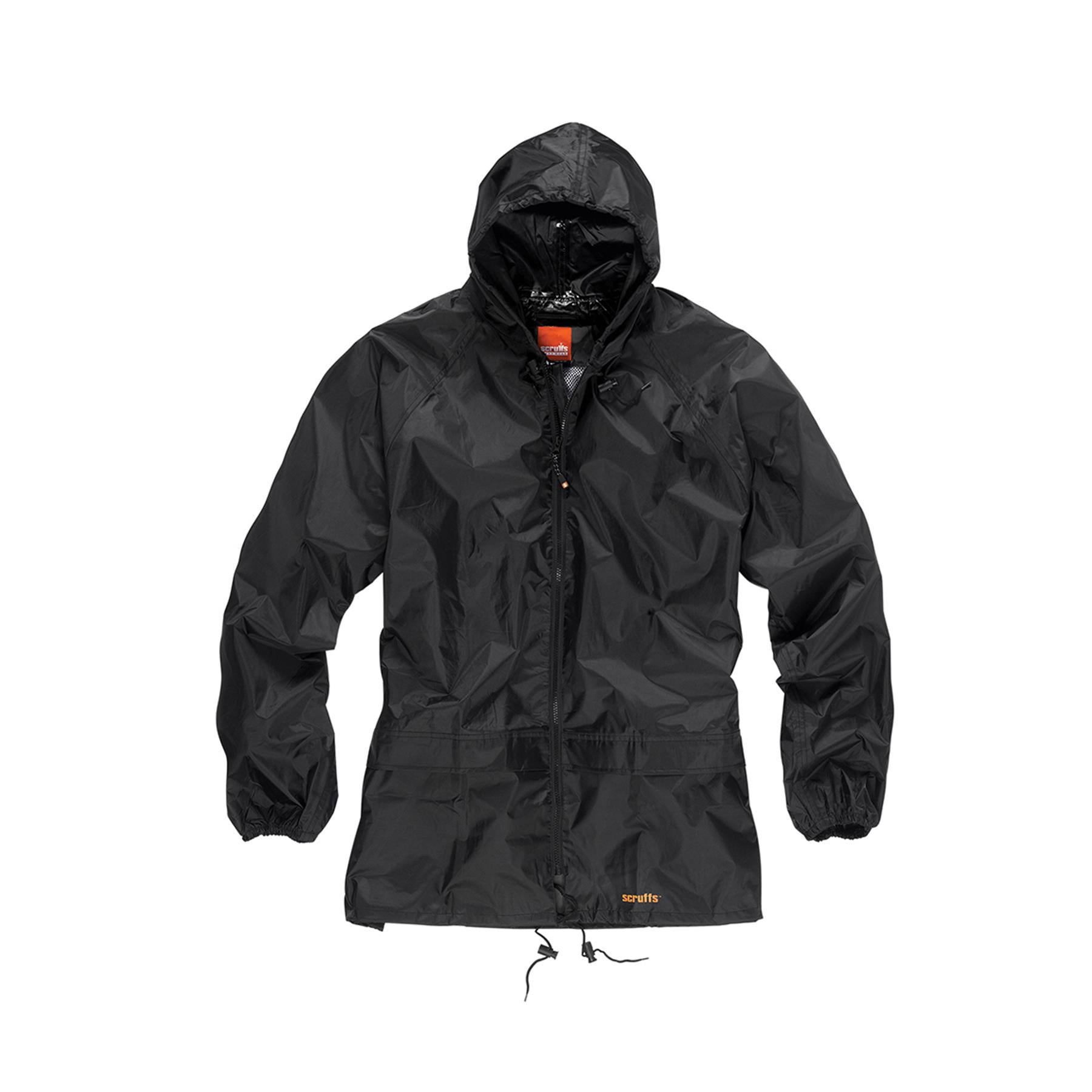 Rain Jacket & Waterproof Trousers 2 Piece Suit Scruffs Workwear/Motorbike-LARGE