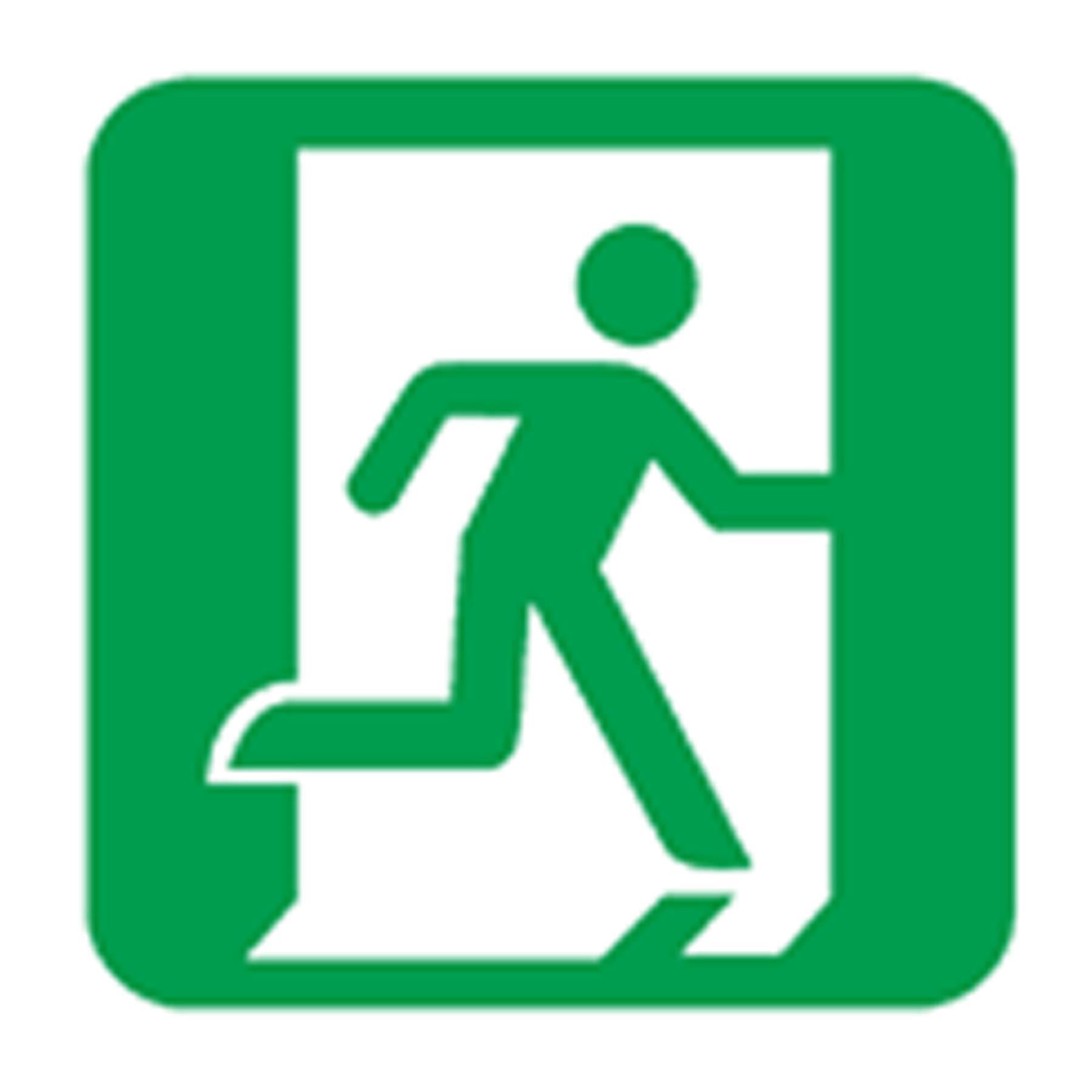 Safe Conditions Safety Sign - Fire Action With Lift - Rigid Plastic