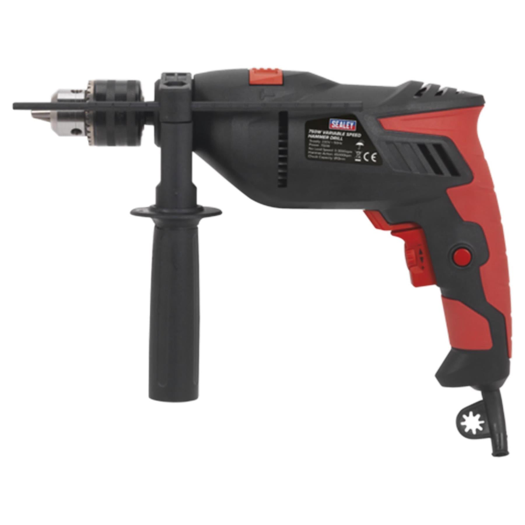 Sealey Hammer Drill 13mm Variable Speed with Reverse 750W/230V