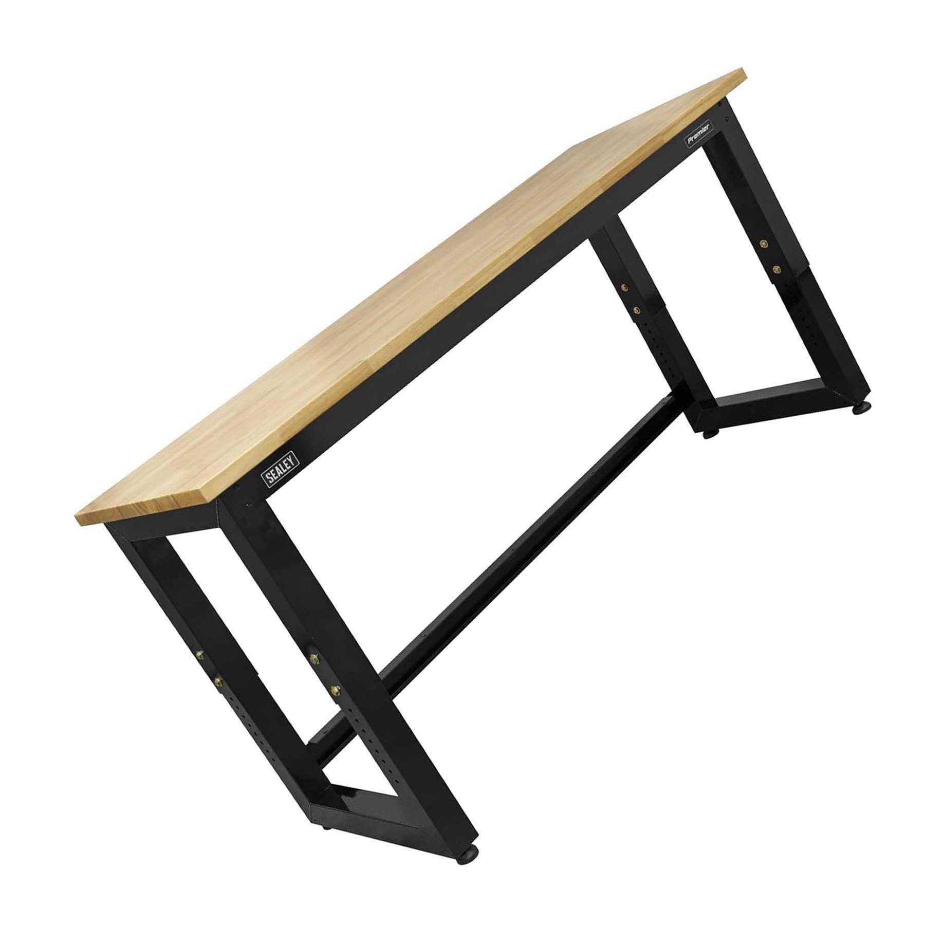 Sealey Steel Adjustable Workbench with Stainless Steel Worktop 1830mm - Heavy-Duty