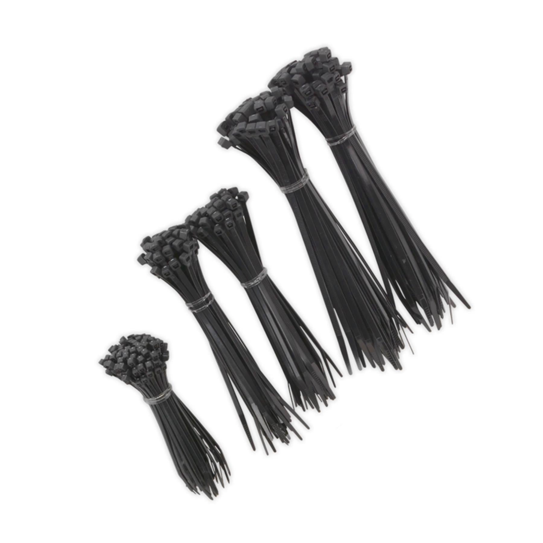 Sealey Cable Tie Assortment Black/White Pack of 600
