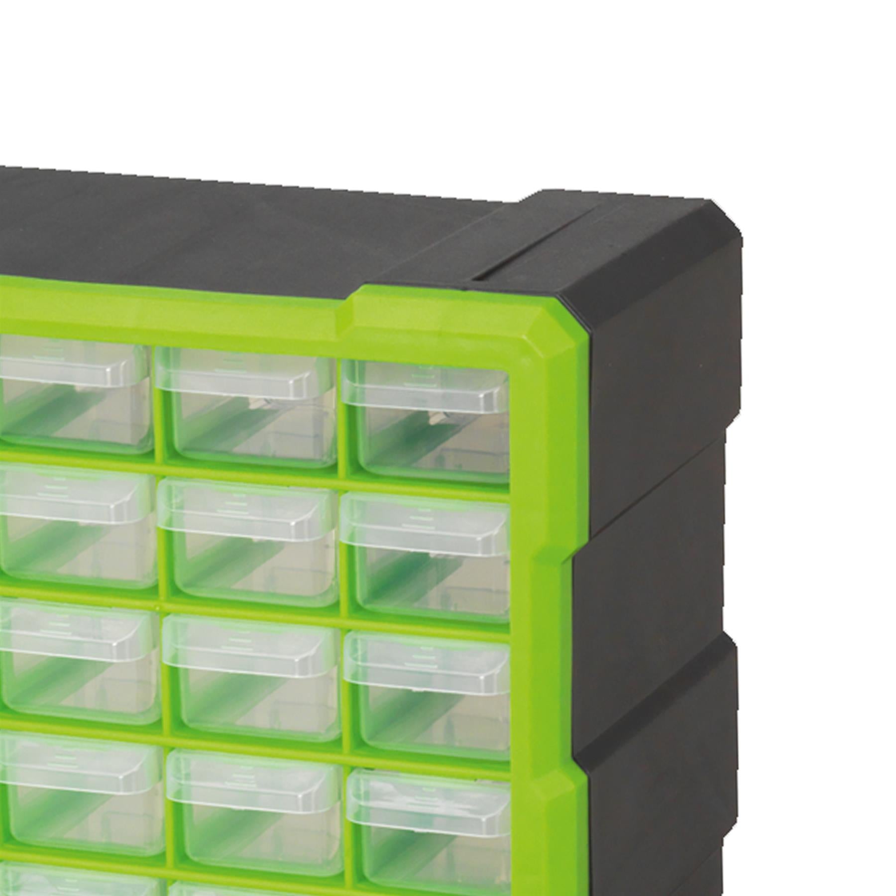 Sealey Cabinet Box 39 Drawer - Hi-Vis Green/Black