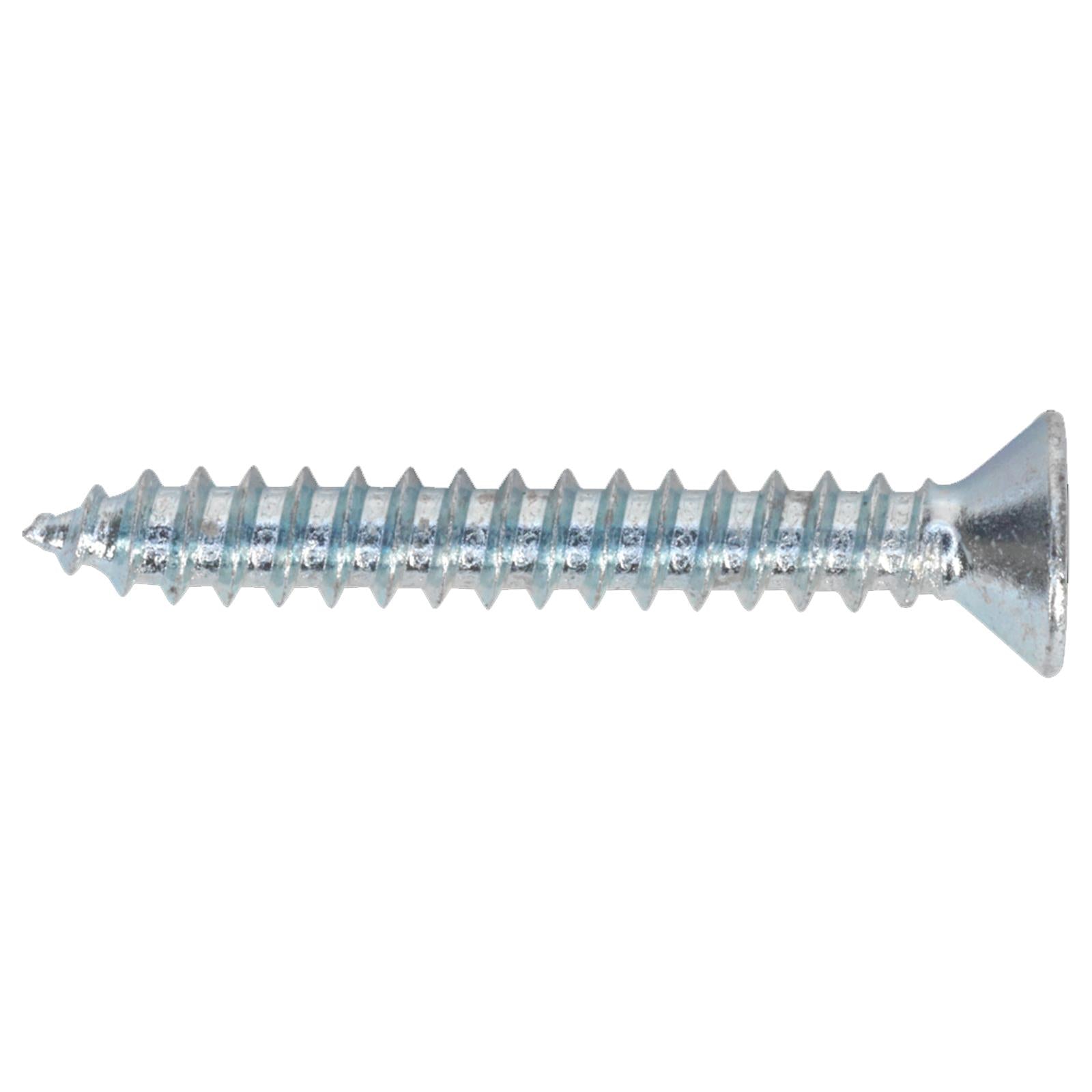 Sealey Self Tapping Screw 3.5 x 25mm Countersunk Pozi Pk of 100