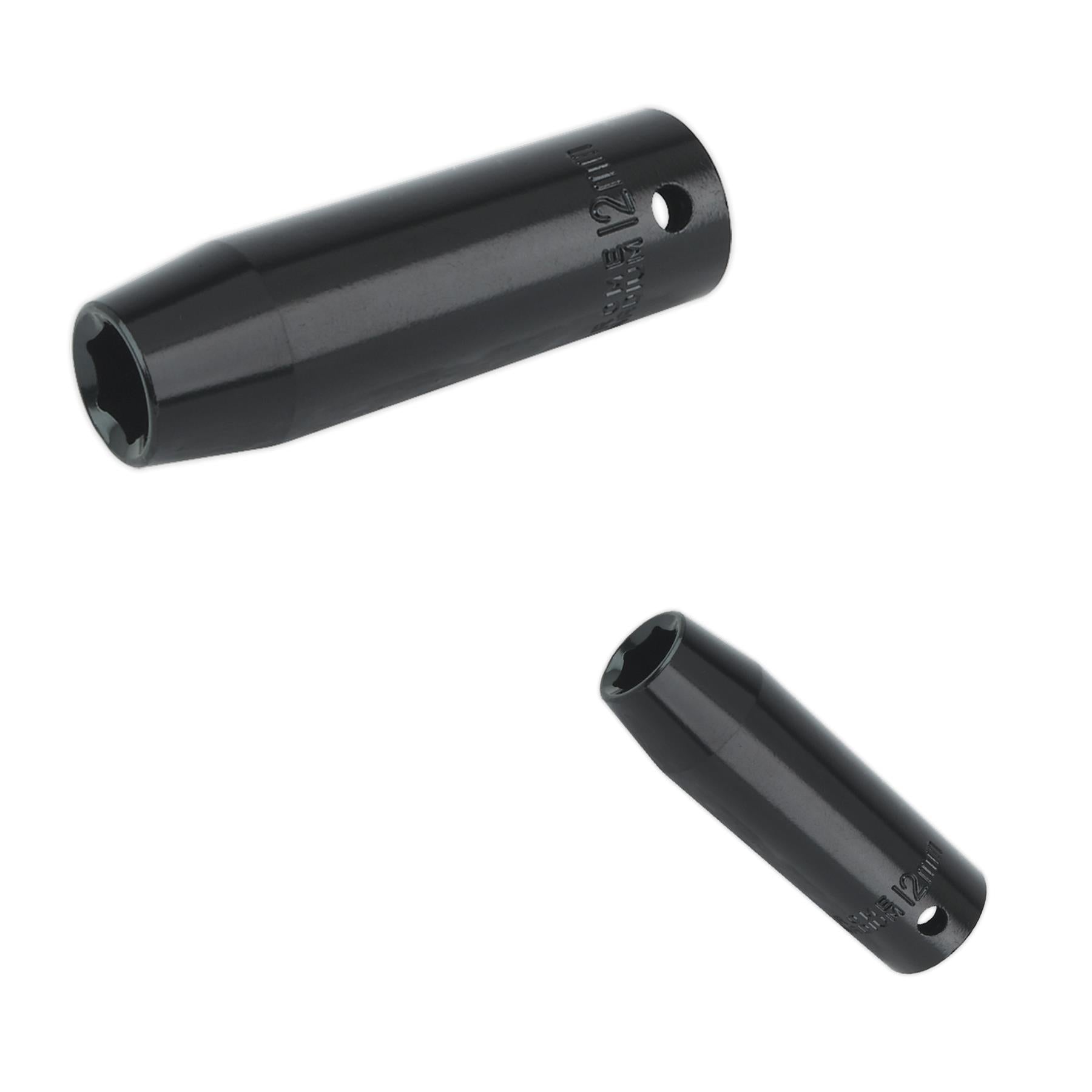 Sealey Impact Socket 12mm Deep 1/2"Sq Drive Chrome Vanadium
