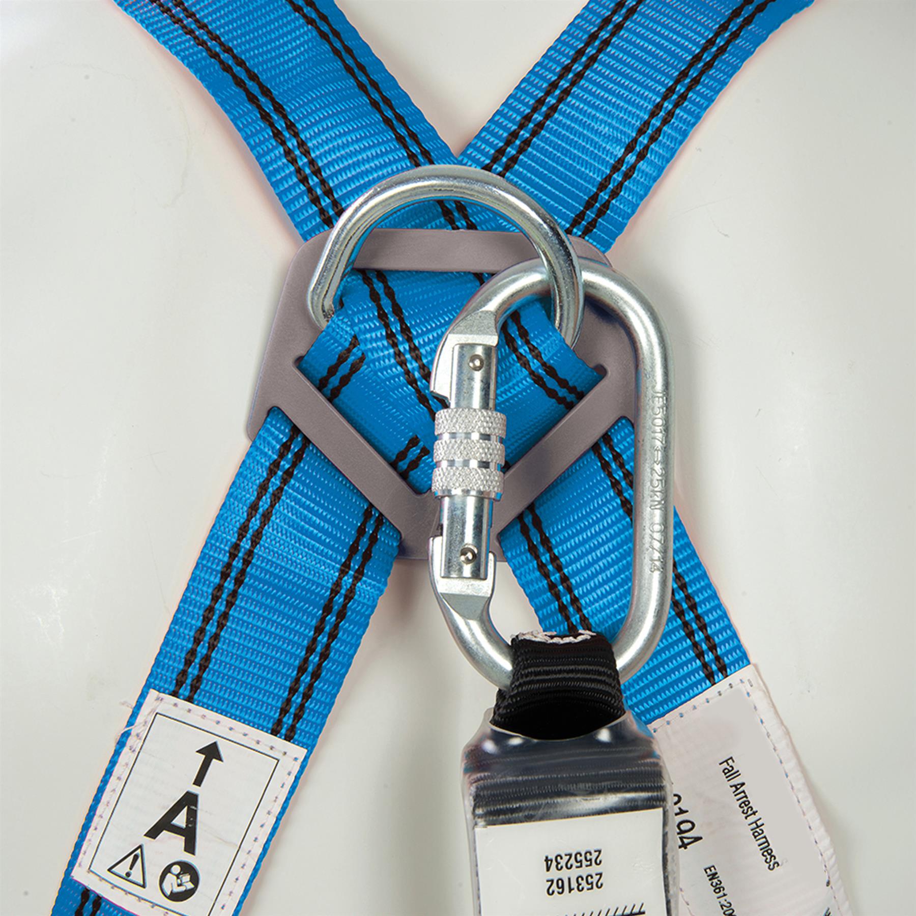 Fall Arrest Kit Harness & Shock Absorber Energy-Absorbing Lanyard New