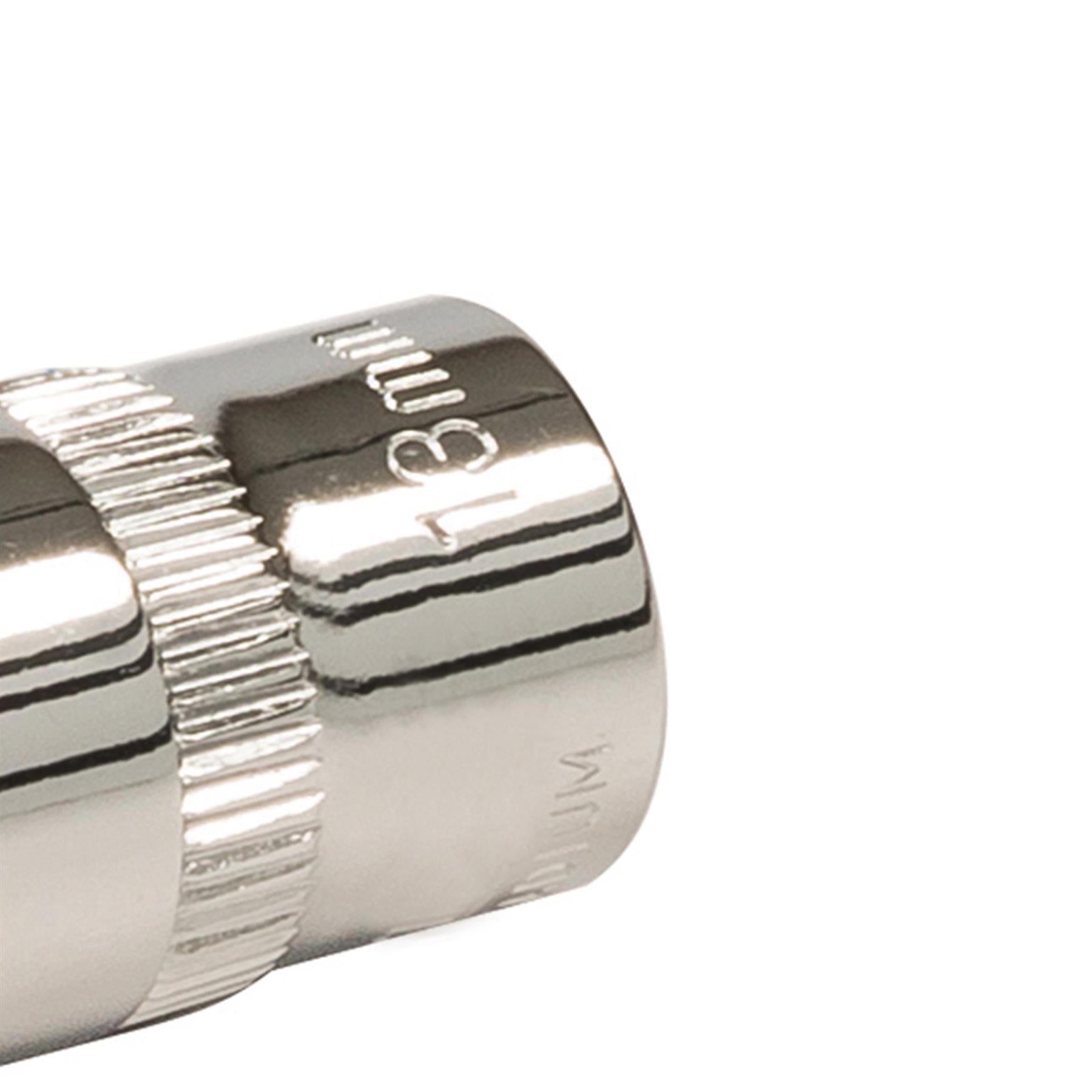 Socket 3/8" Drive Metric Hex Square 13mm Individual Hex Polished Crv Tool
