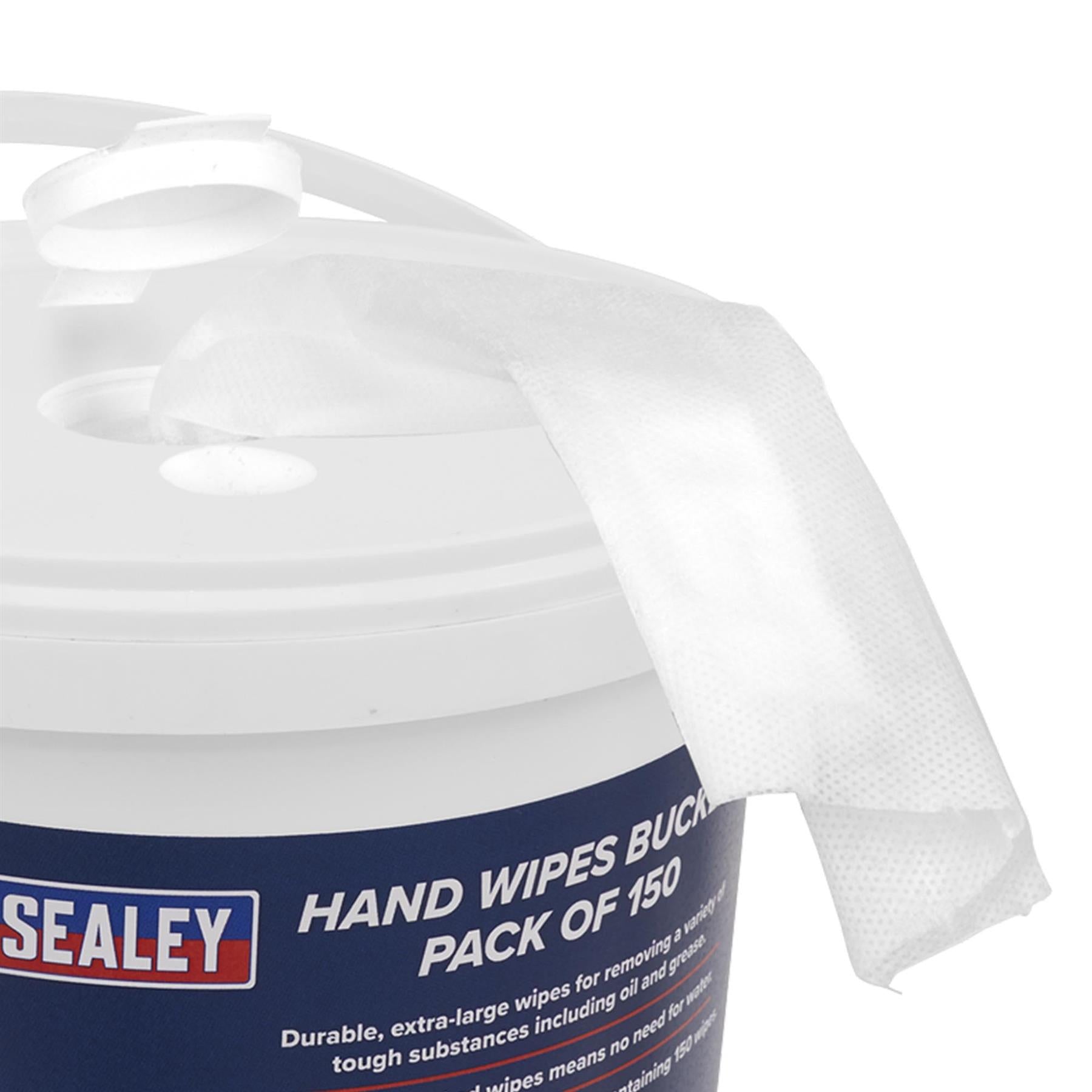 Sealey Hand Wipes Bucket Pack of 150