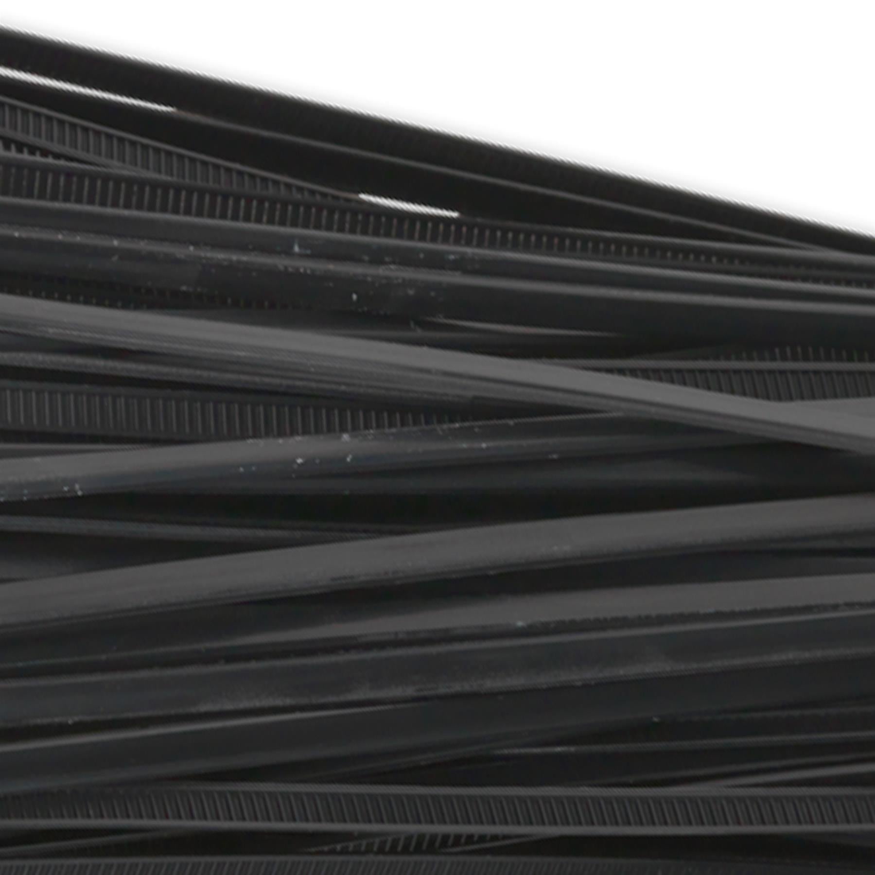 Sealey Cable Tie 150 x 3.6mm Black Pack of 100, Manufactured From Nylon