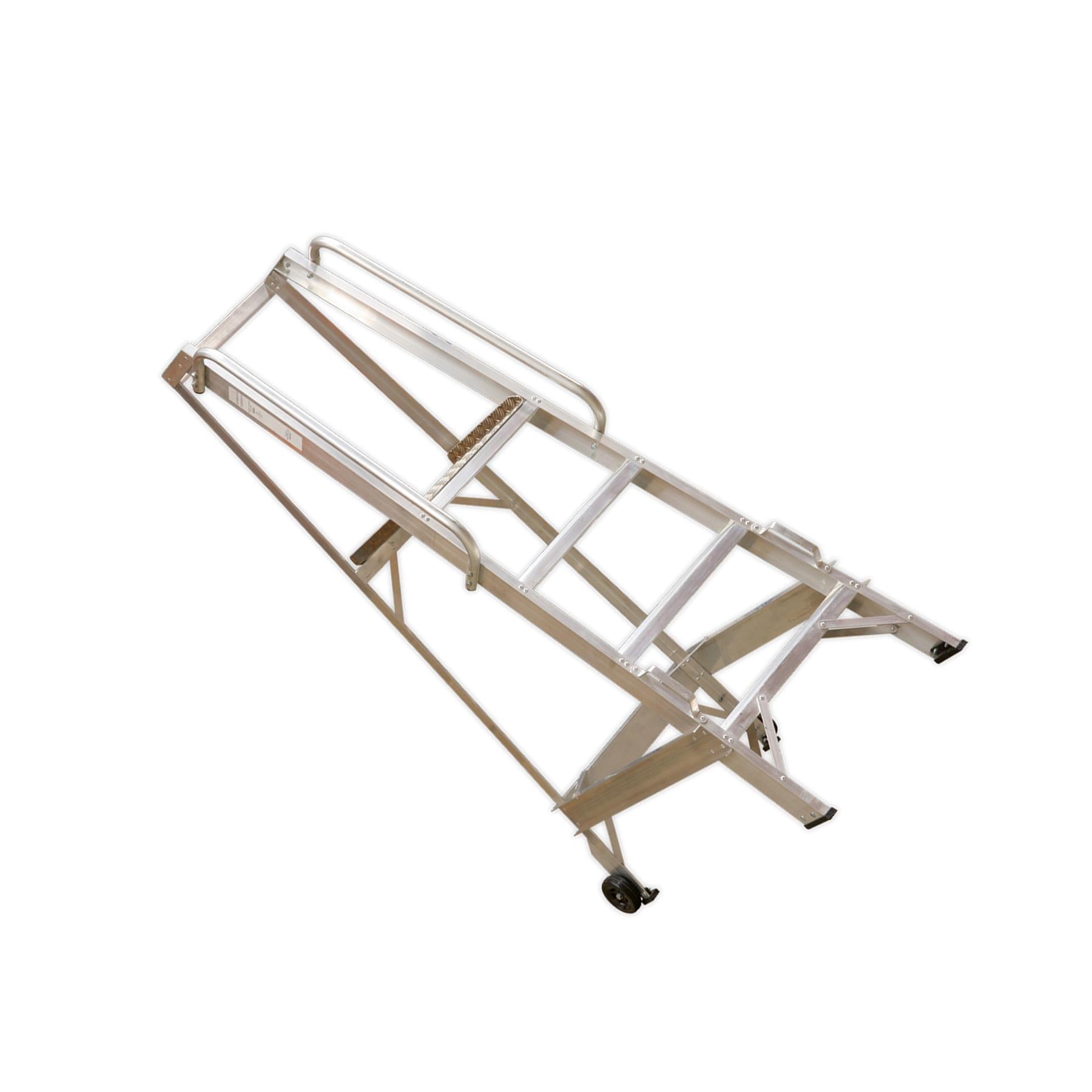 Sealey Warehouse Steps 5-Tread - Safety Hand Rails Non-Slip