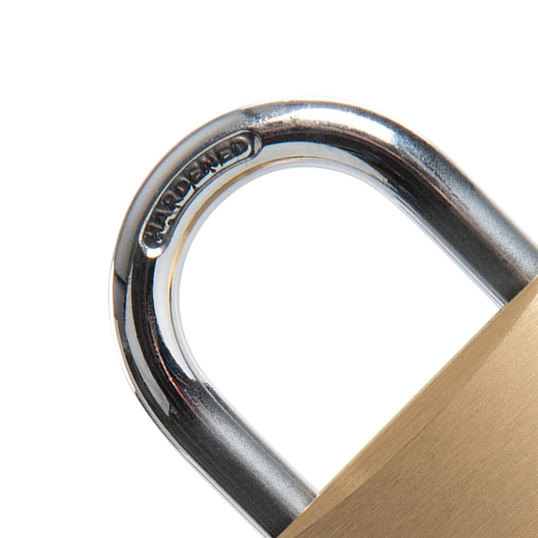 40mm Brass Body Solid Chrome Plated Padlock Hardened Multi-Pin Tumbler Lock