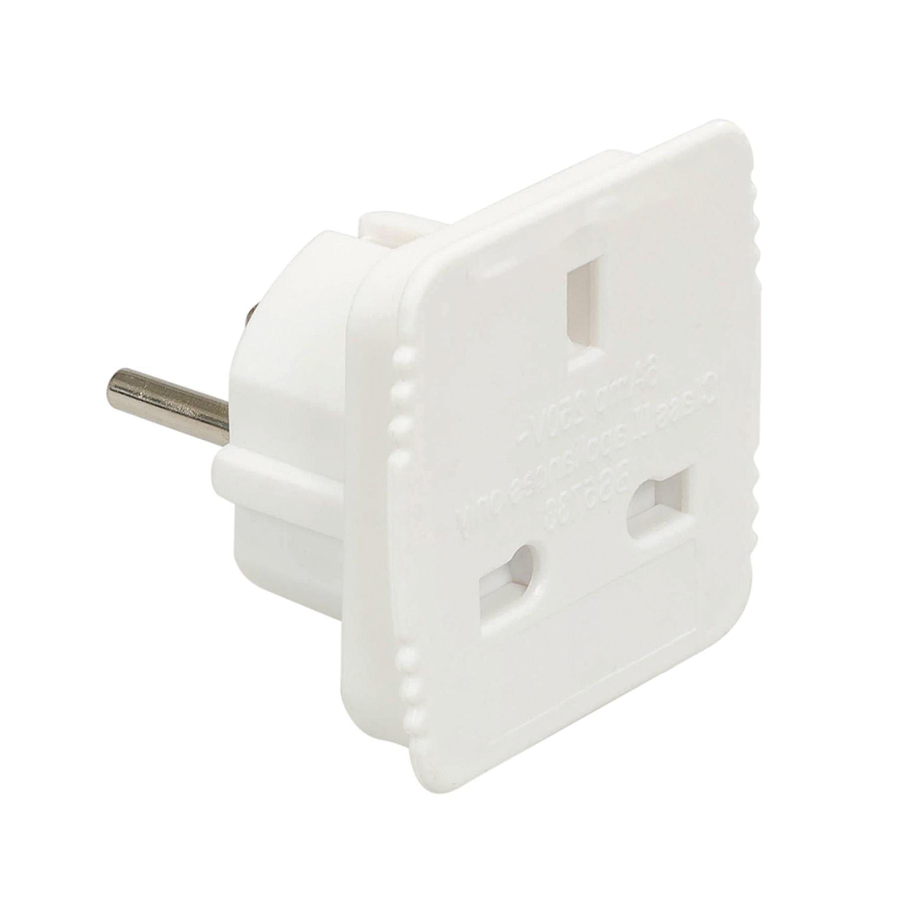 Uk To Eu Travel Adaptor For Most EU Sockets 13A - 230V German Or French Sockets