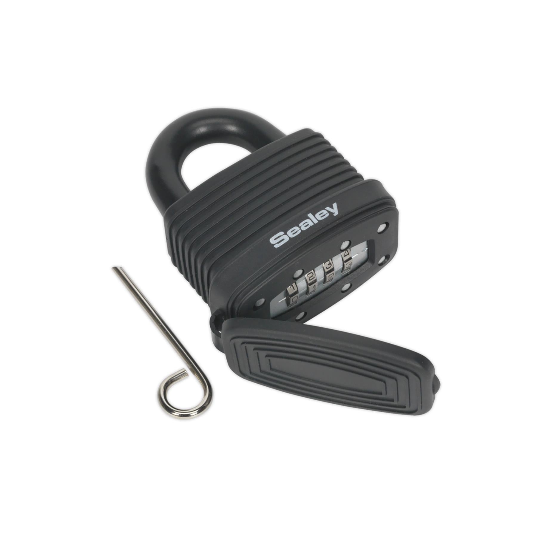 Sealey Steel Body Weatherproof Combination Padlock 48mm