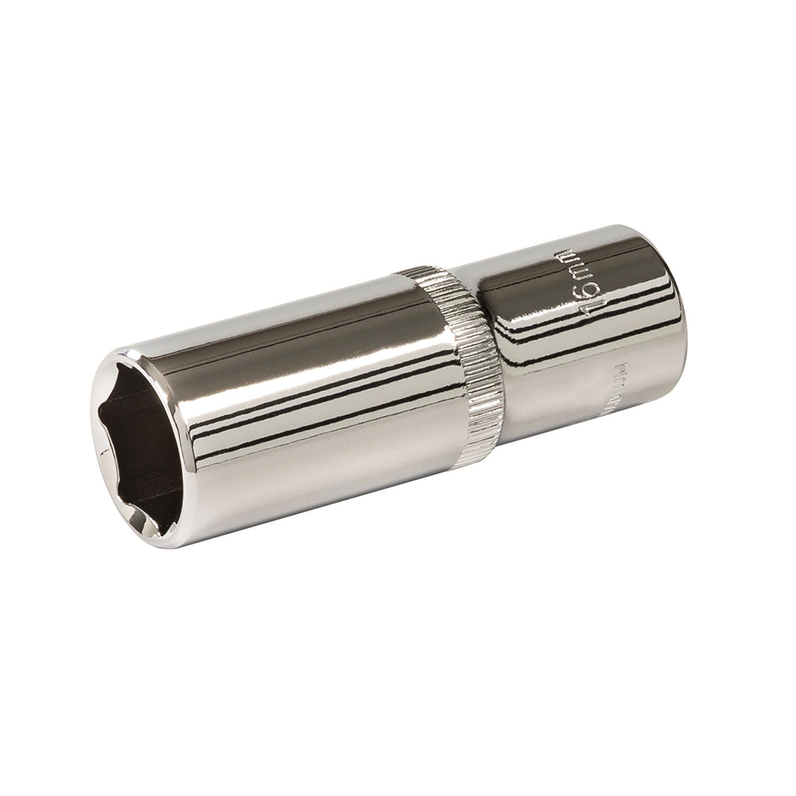 Deep Socket 3/8" Drive 6pt Metric 6 Point Hex Corrosion Resistant Socket 16mm