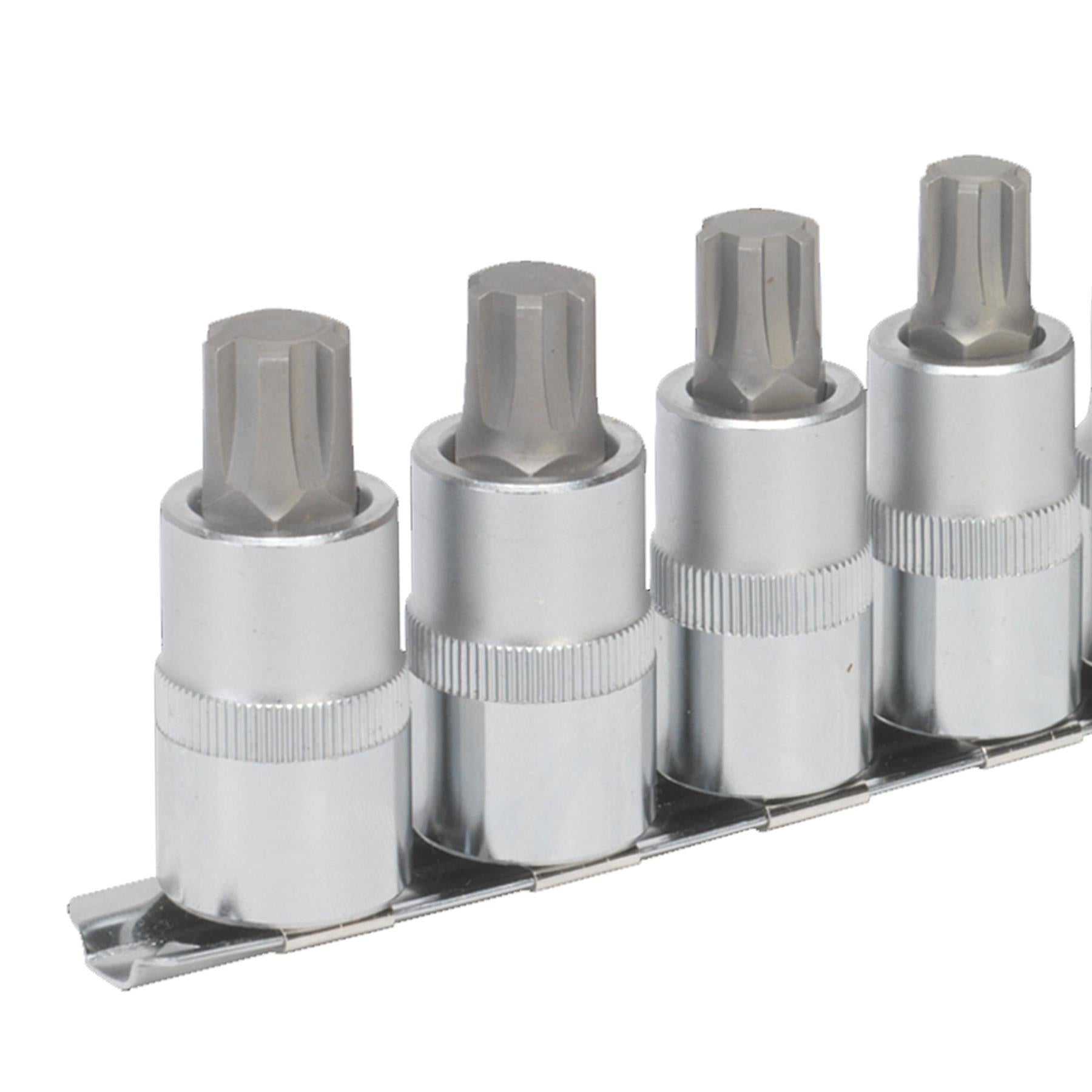 Sealey Ribe Socket Bit Set 7pc 1/2"Sq Drive 55mm