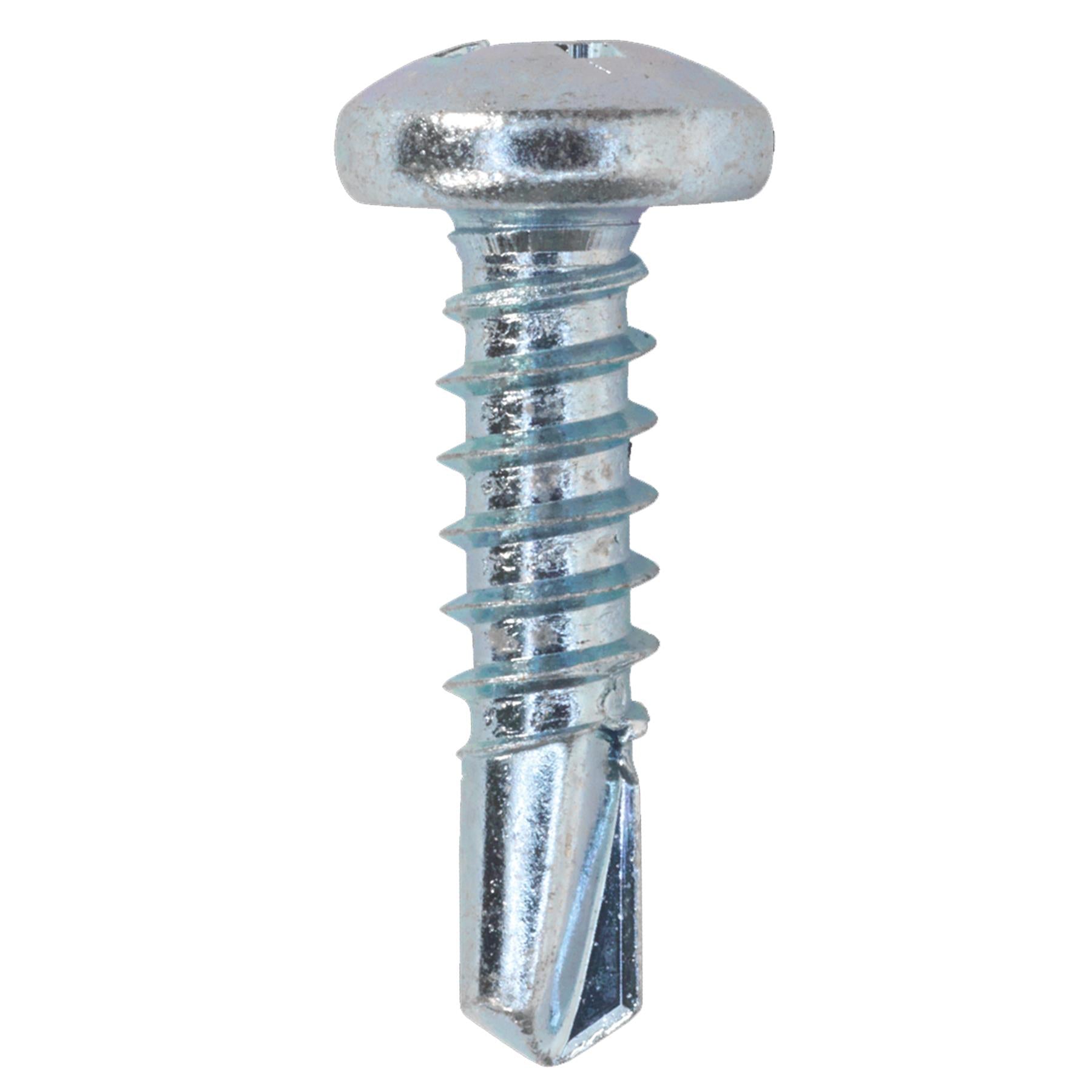 Sealey Self Drilling Screw 4.8 x 19mm Pan Head Phillips Zinc Pack of 100