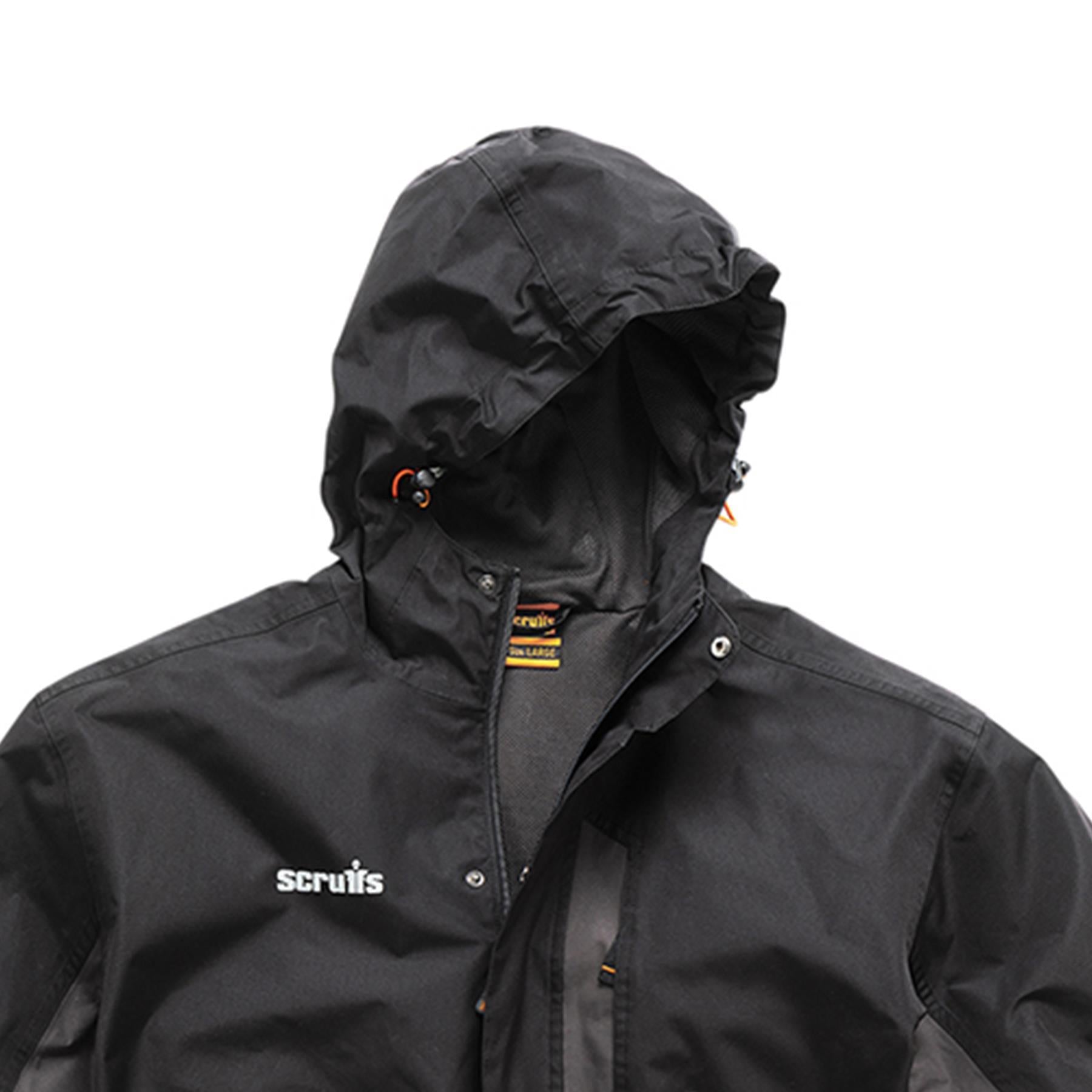 SCRUFFS Waterproof Worker Jacket Black/Graphite XXL Lightweight Robust NEW 2019 XXL