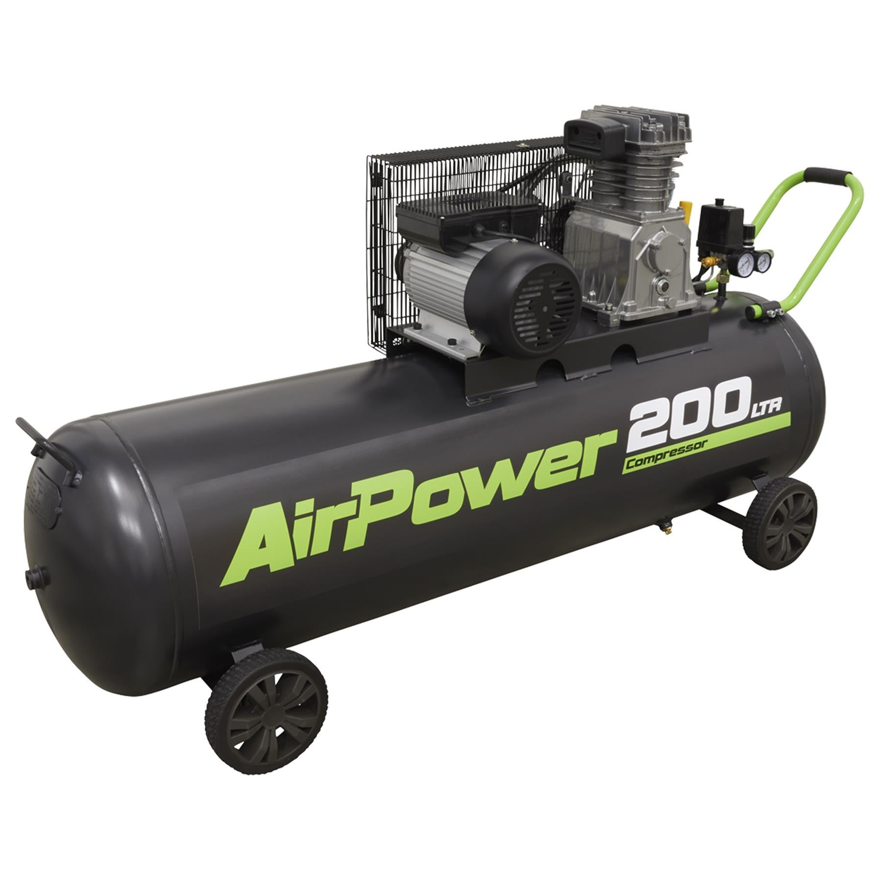 Sealey Compressor 200L Belt Drive 3hp With Aluminium Cylinders