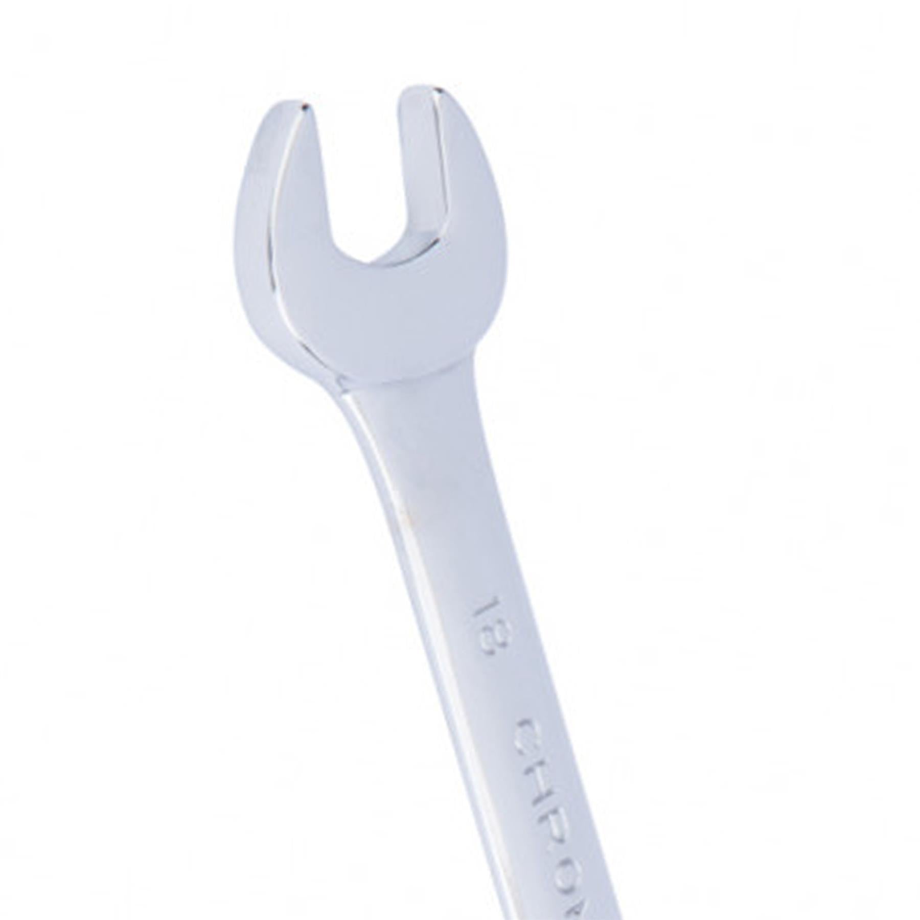 BlueSpot 18mm Fully Polished Chrome Vanadium Spanner Open Ended Head Spanner