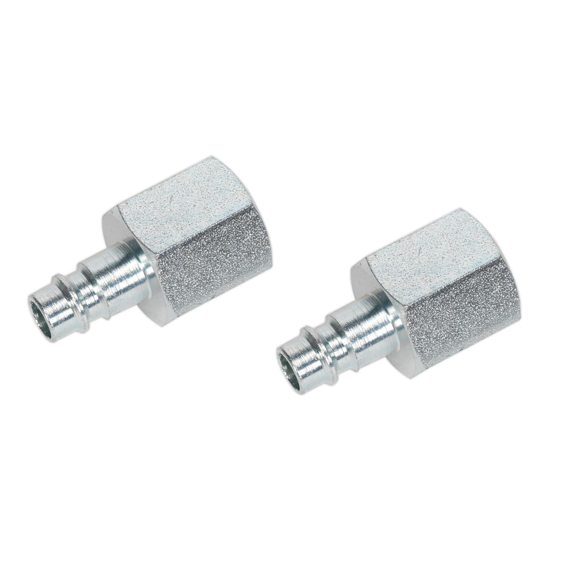 Sealey Screwed Female Adaptor Air Line Connector Coupling 1/2"BSP Pack of 2